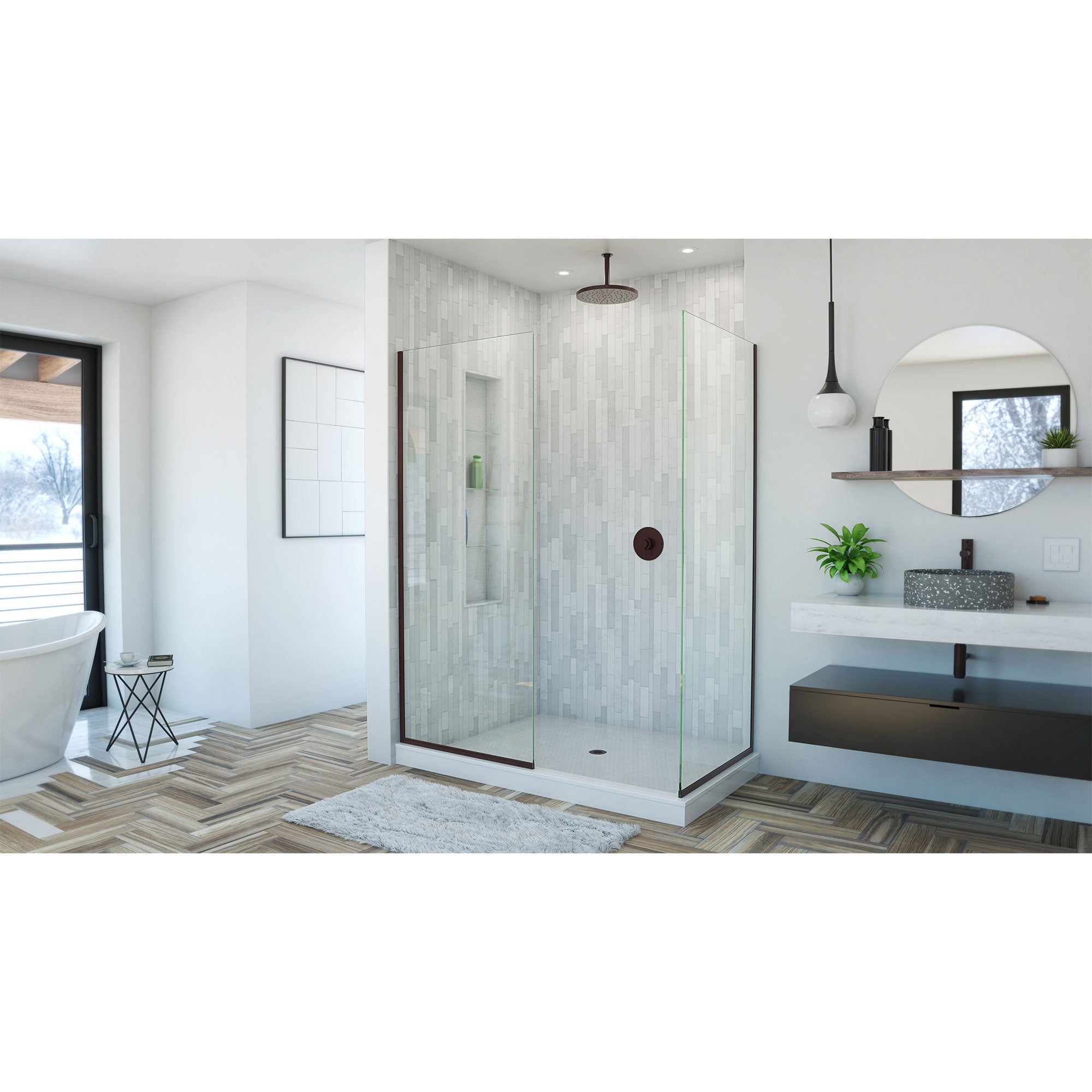 DreamLine Linea 34" W Shower Door
