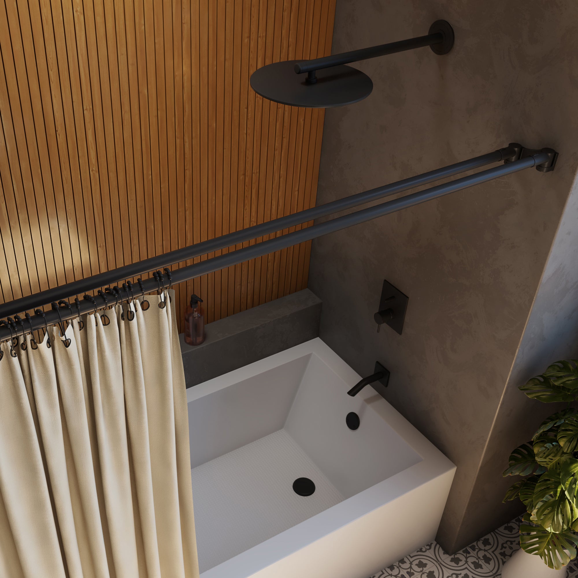 Linea 2-15/16" x. 60" Straight Shower Rod