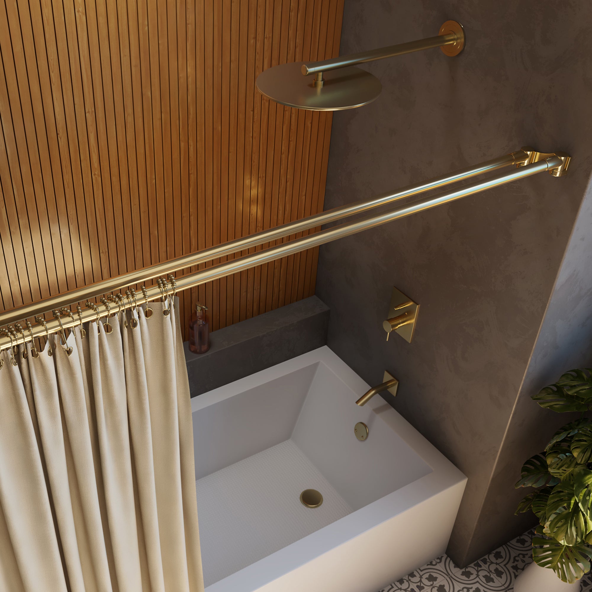 Linea 2-15/16" x. 60" Straight Shower Rod