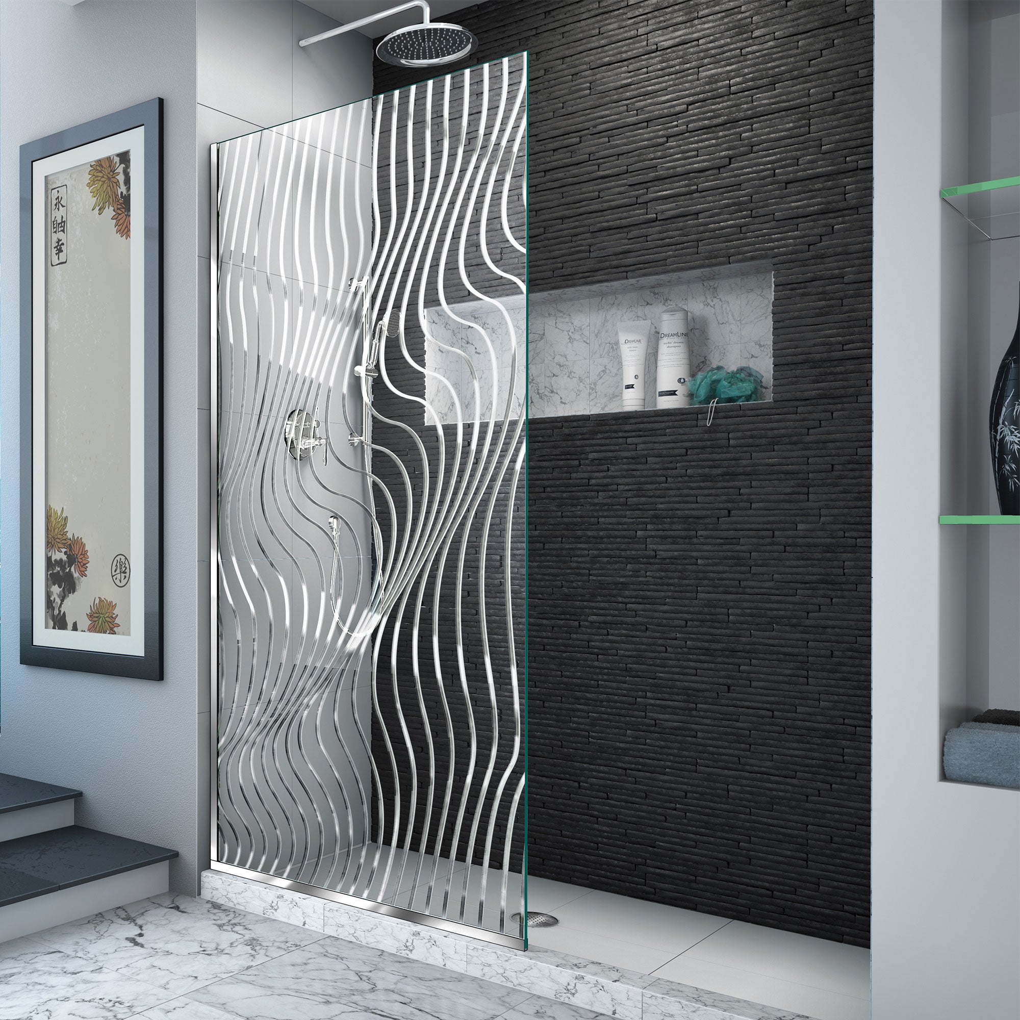 DreamLine Platinum Linea 34" W Shower Door