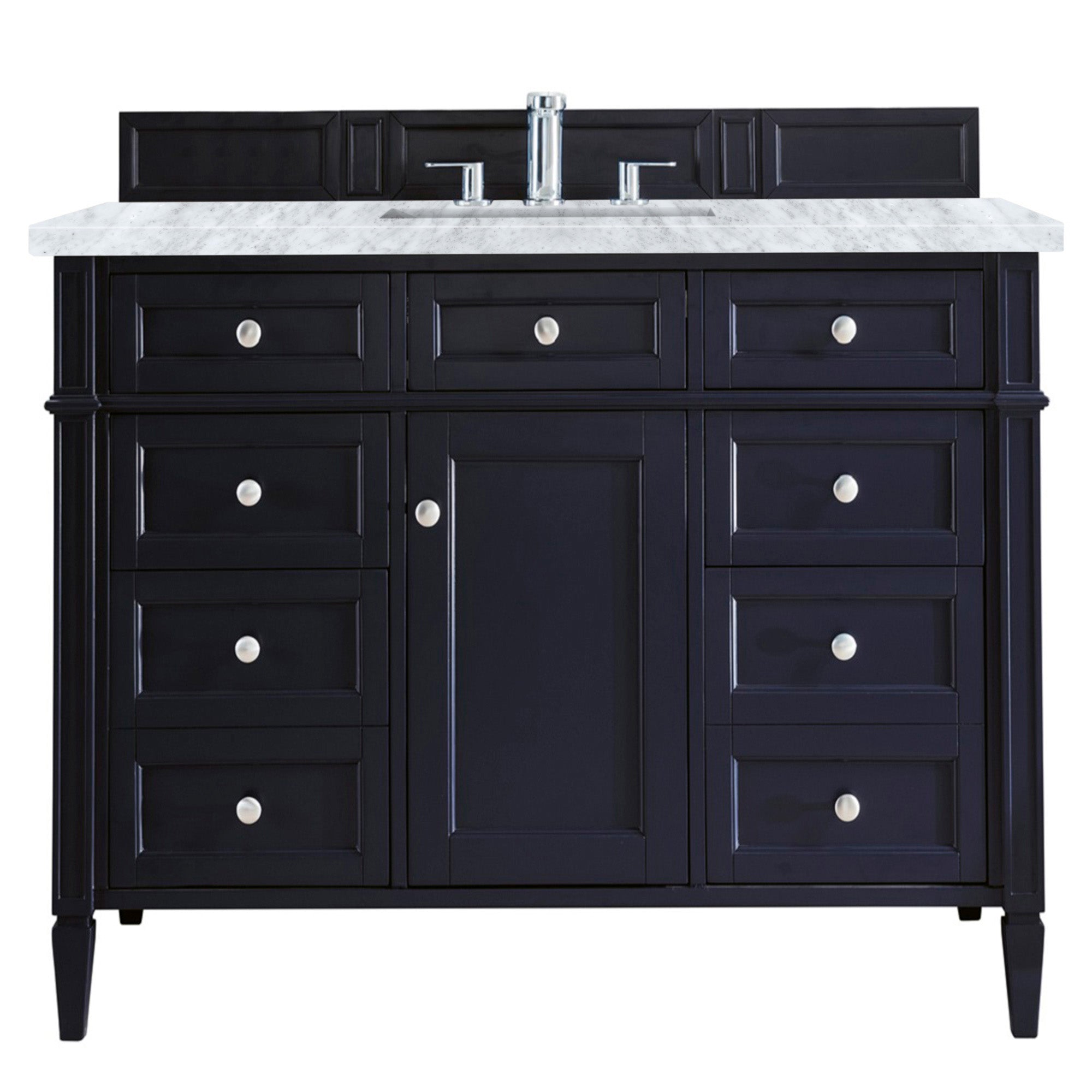 James Martin Brittany 48" Single Vanity in Victory Bleu with 3cm Countertop