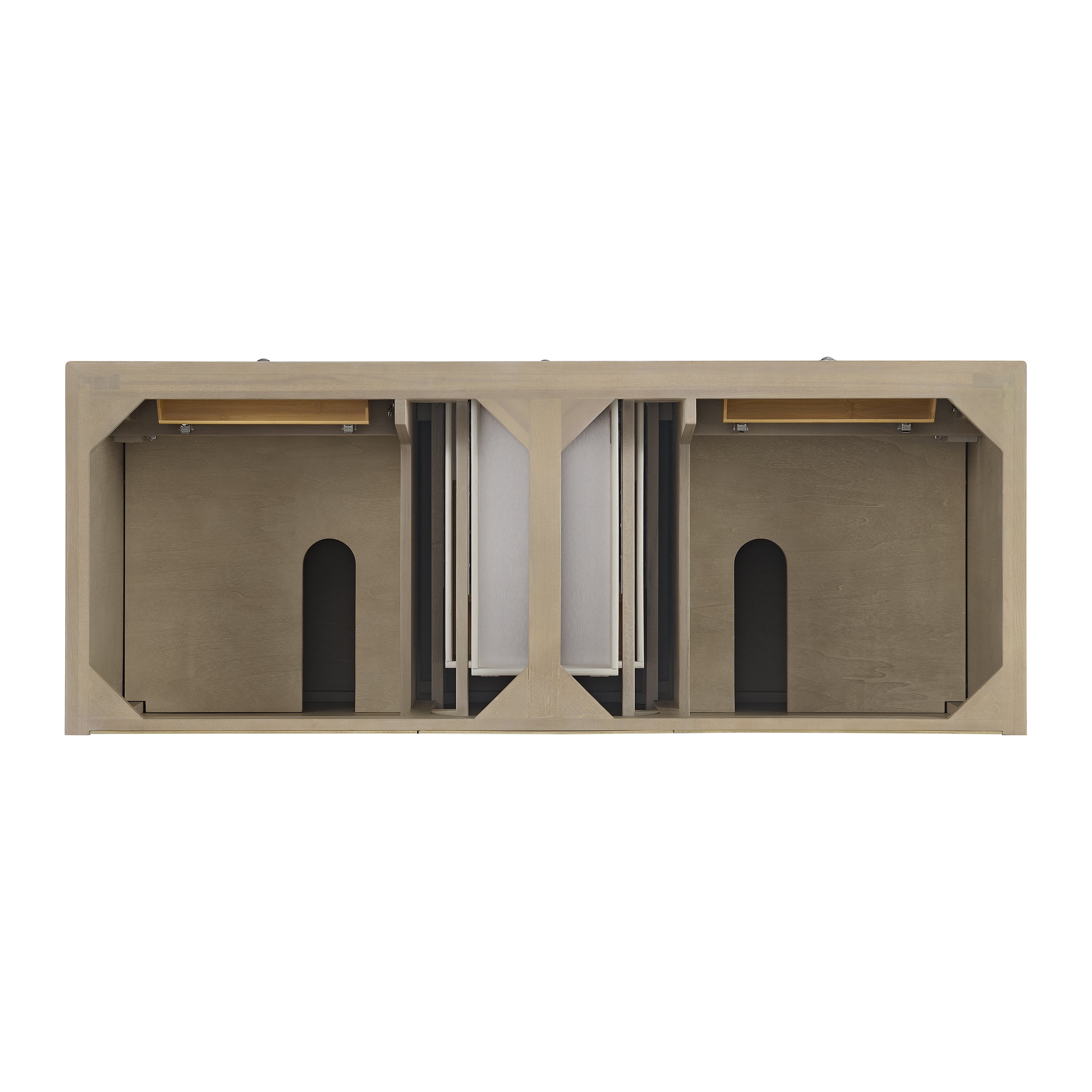 James Martin Lorelai 60" Double Vanity in Whitewashed Oak with 3cm Countertop