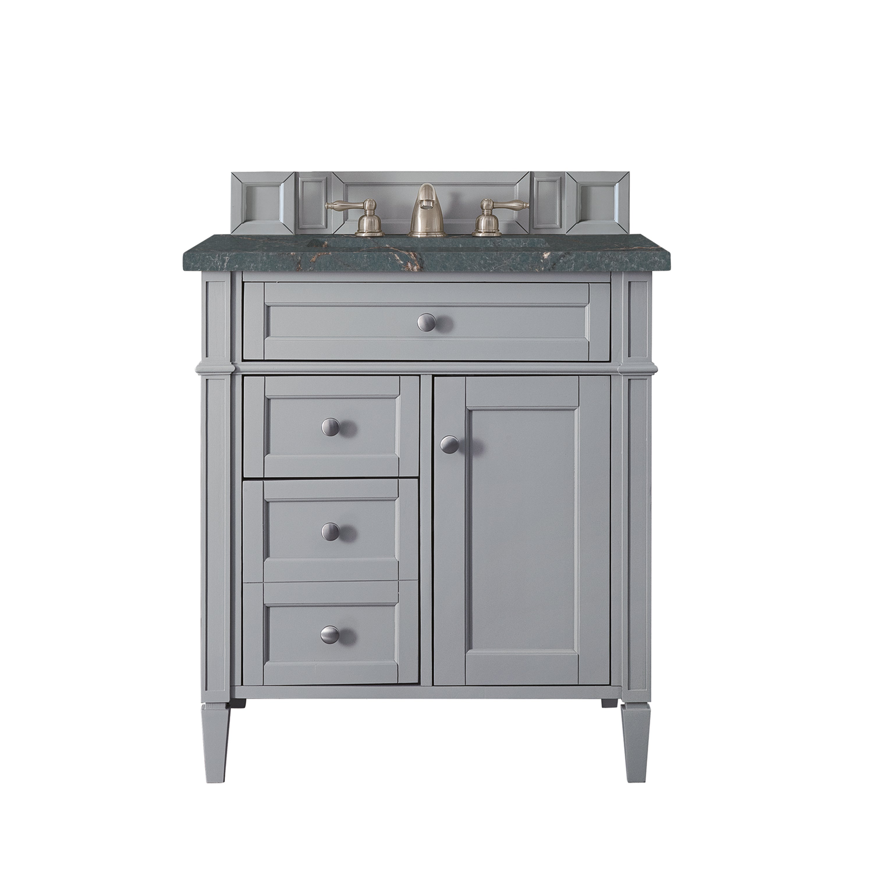 James Martin Brittany 30" Single Vanity in Urban Gray with 3cm Countertop