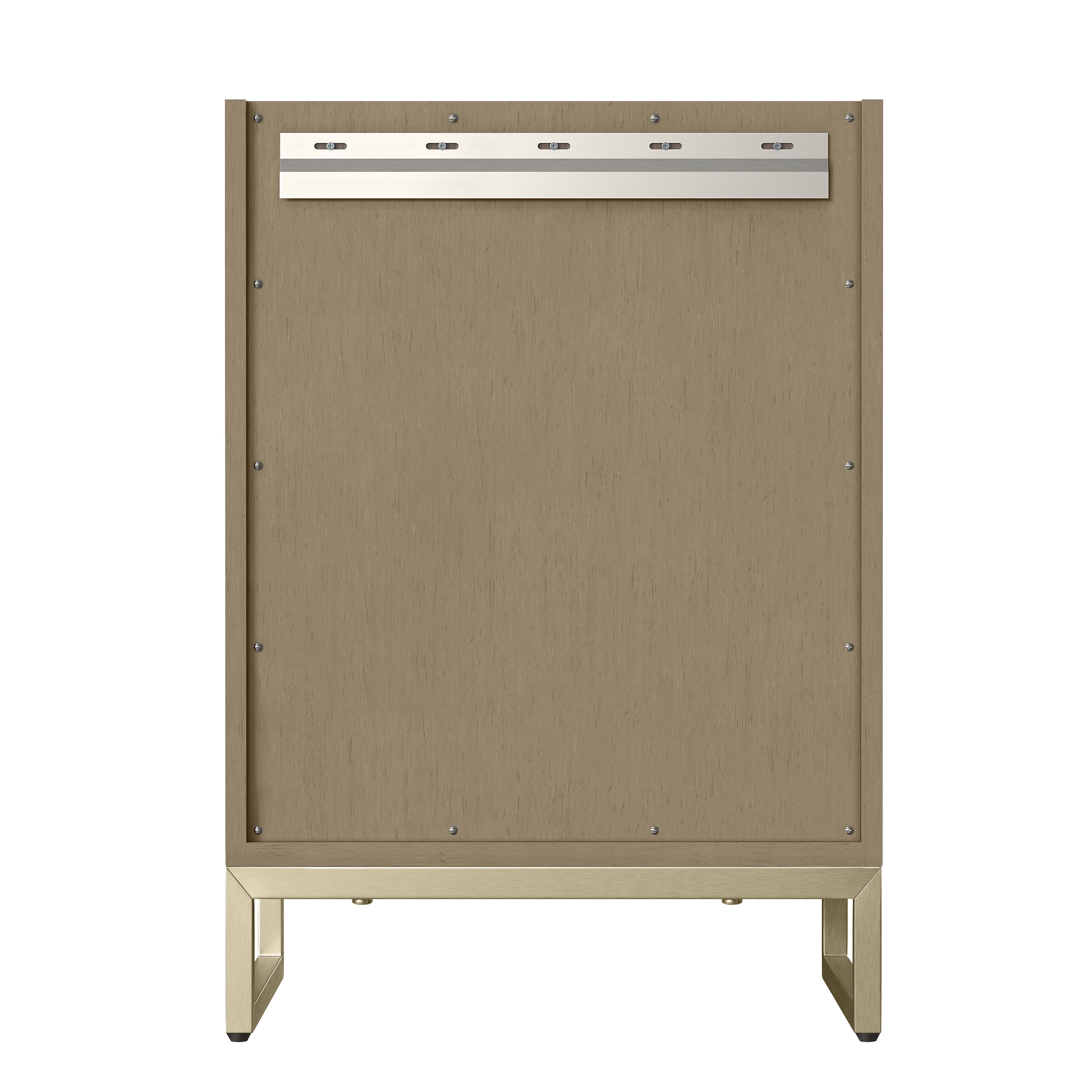 James Martin Chianti 24" Single Vanity in Glossy White with White Glossy Composite Stone Top