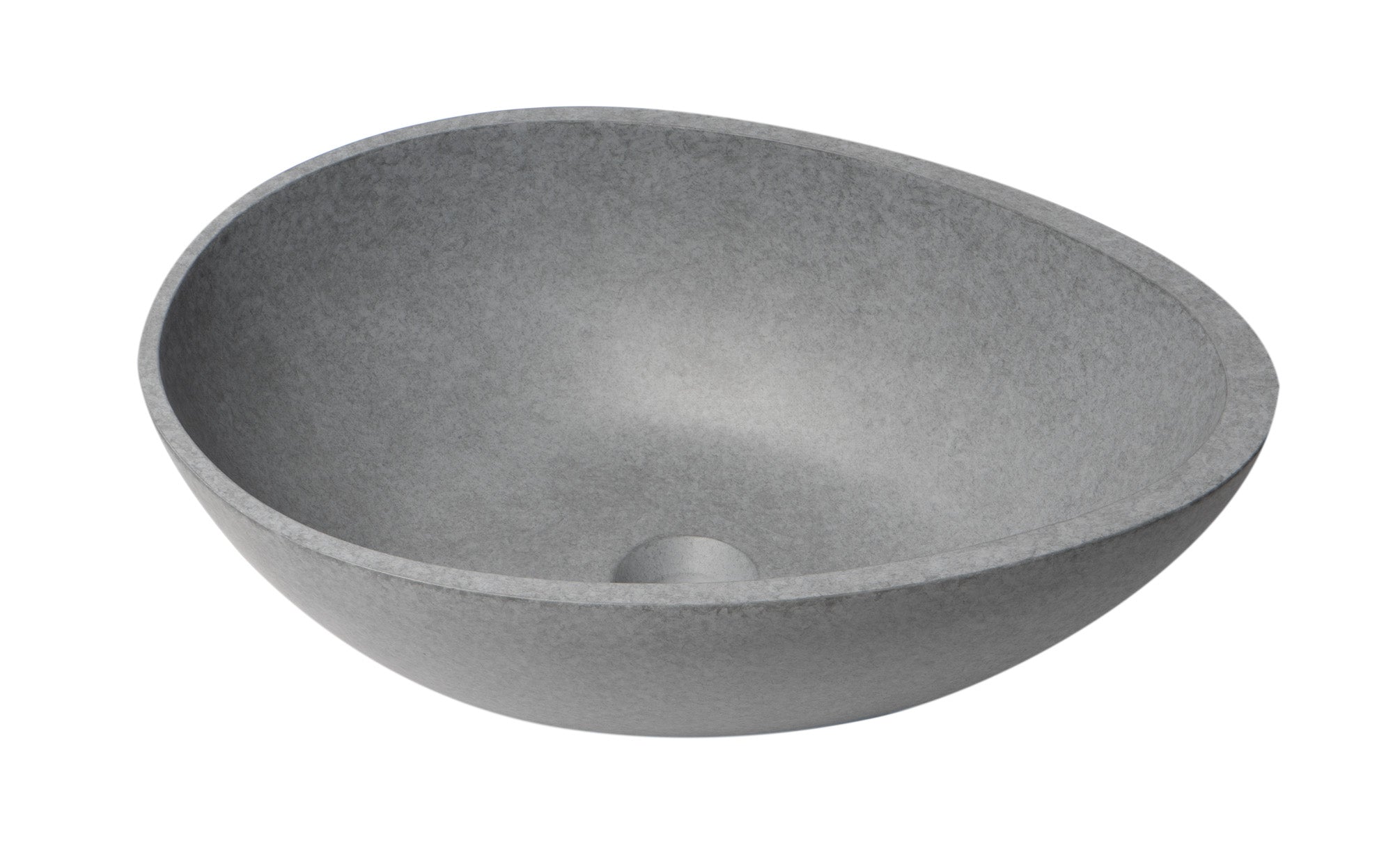 ALFI brand  ABCO21O 21" Solid Concrete Tear Drop Above Mount Vessel Sink