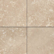 Light Travertine Filled And Honed Tile 6"X6"