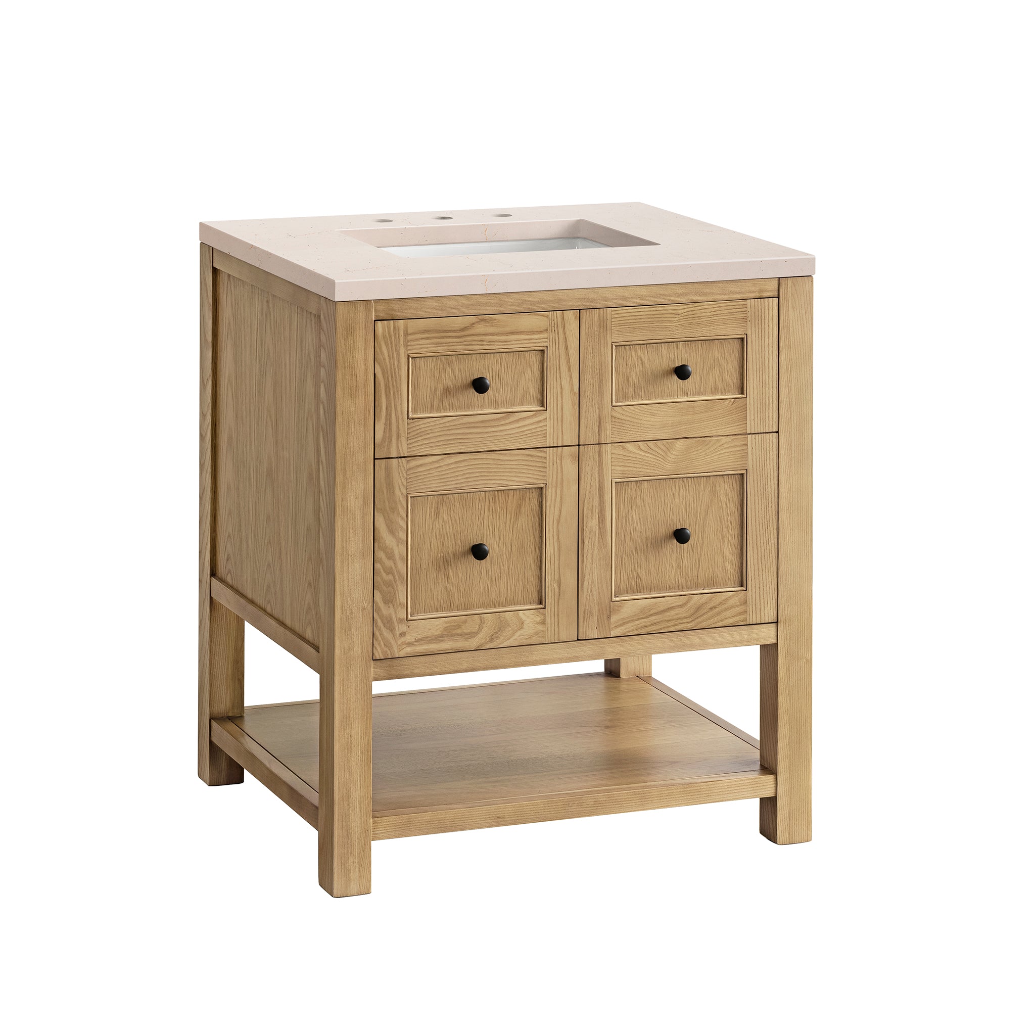 James Martin Breckenridge 30" Single Vanity in Light Natural Oak with 3cm Countertop