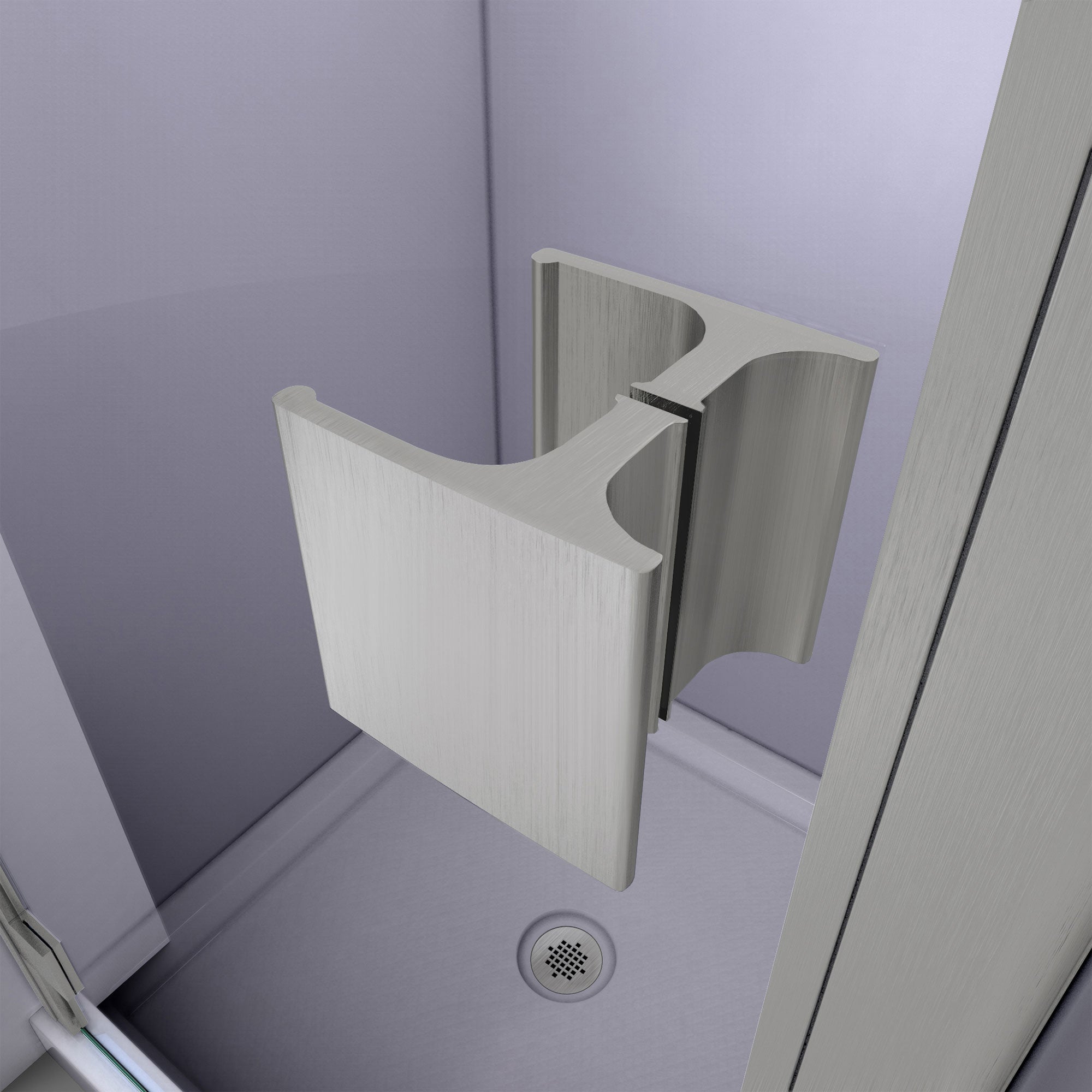 DreamLine Lumen 36" D x 36" W Shower Door and Base