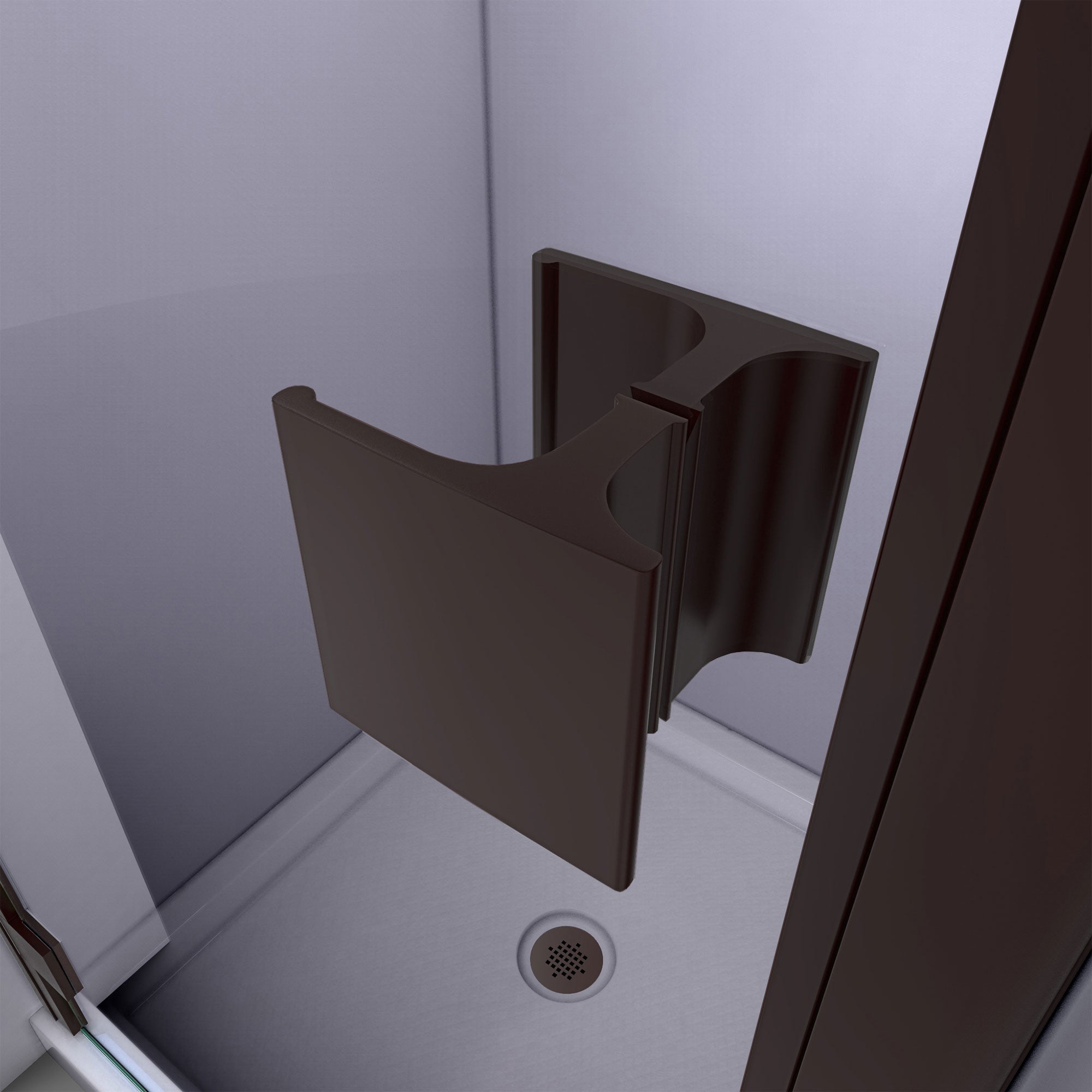 DreamLine Lumen 36" D x 36" W Shower Door and Base