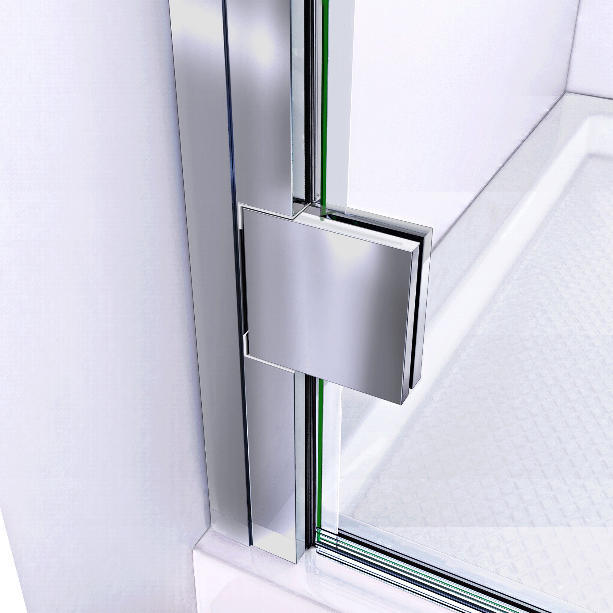 DreamLine Lumen 36" D x 36" W Shower Door and Base