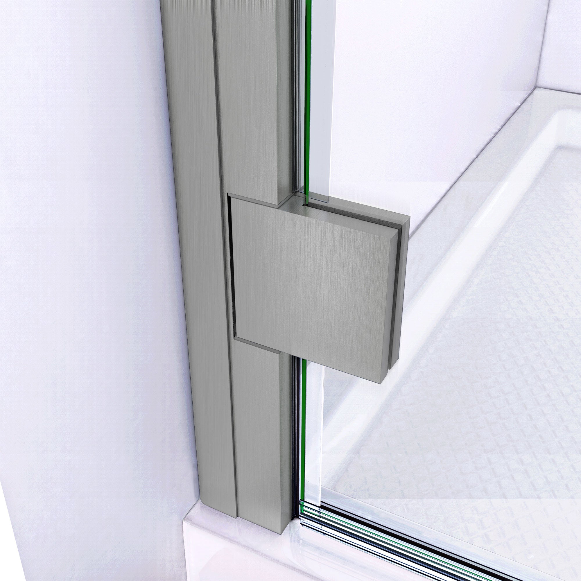 DreamLine Lumen 36" D x 36" W Shower Door and Base