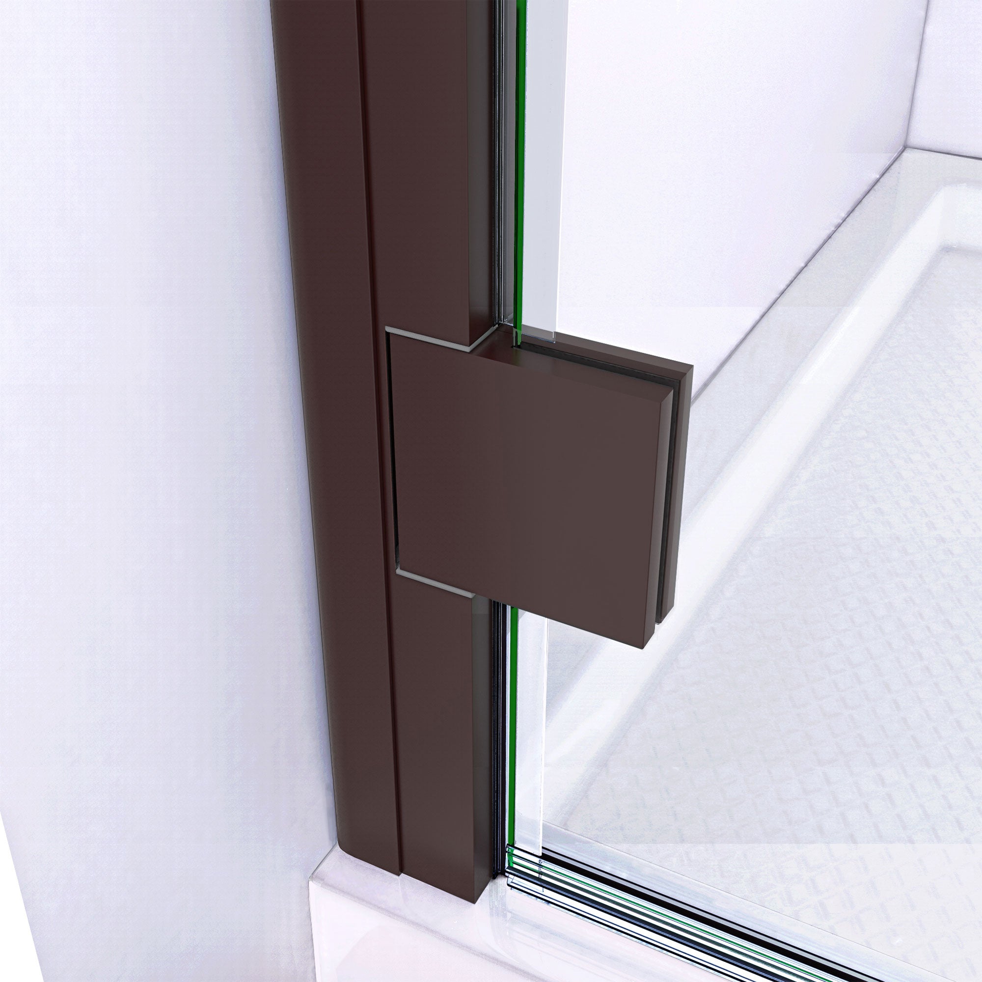 DreamLine Lumen 36" D x 36" W Shower Door and Base