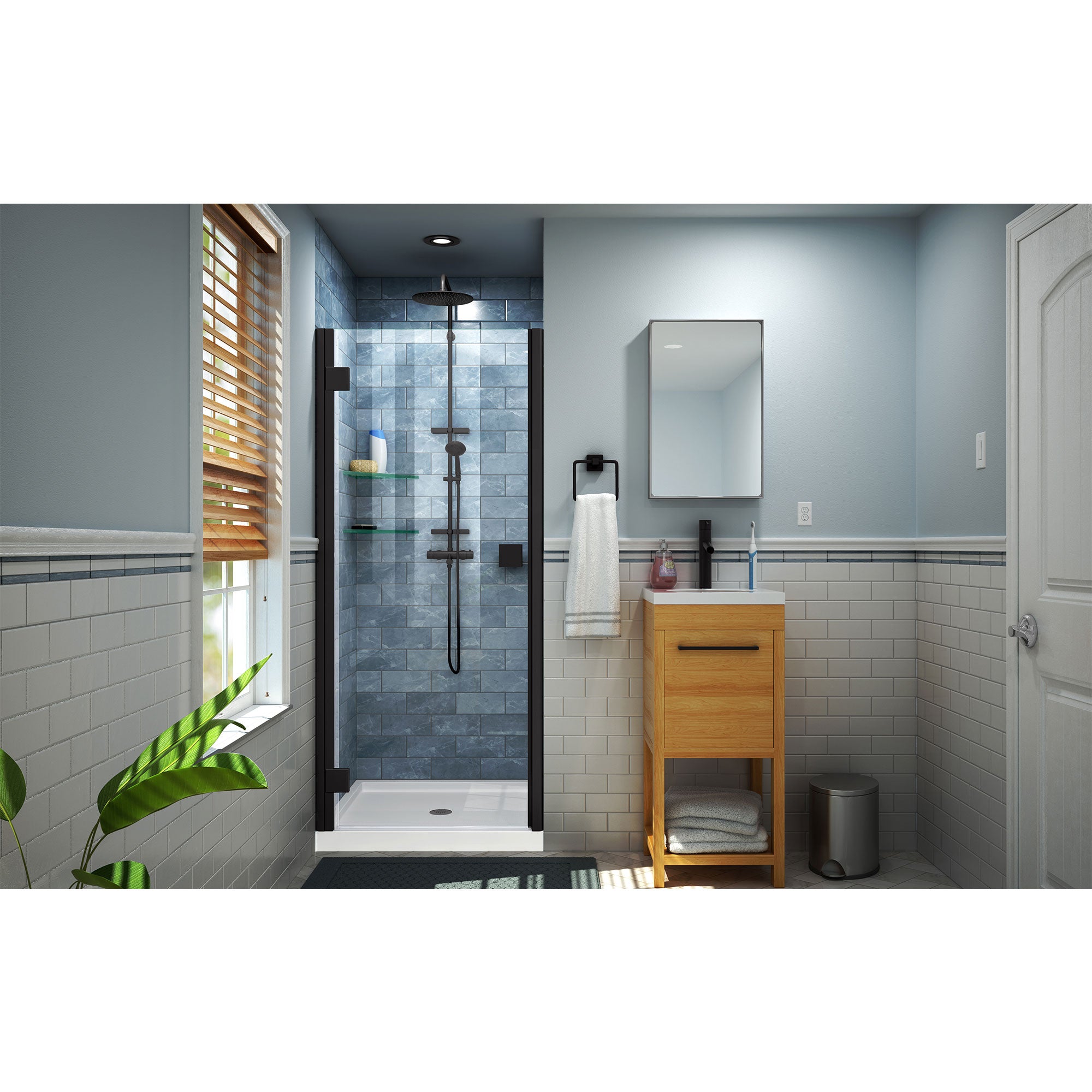 DreamLine Lumen 32" D x 42" W Shower Door and Base