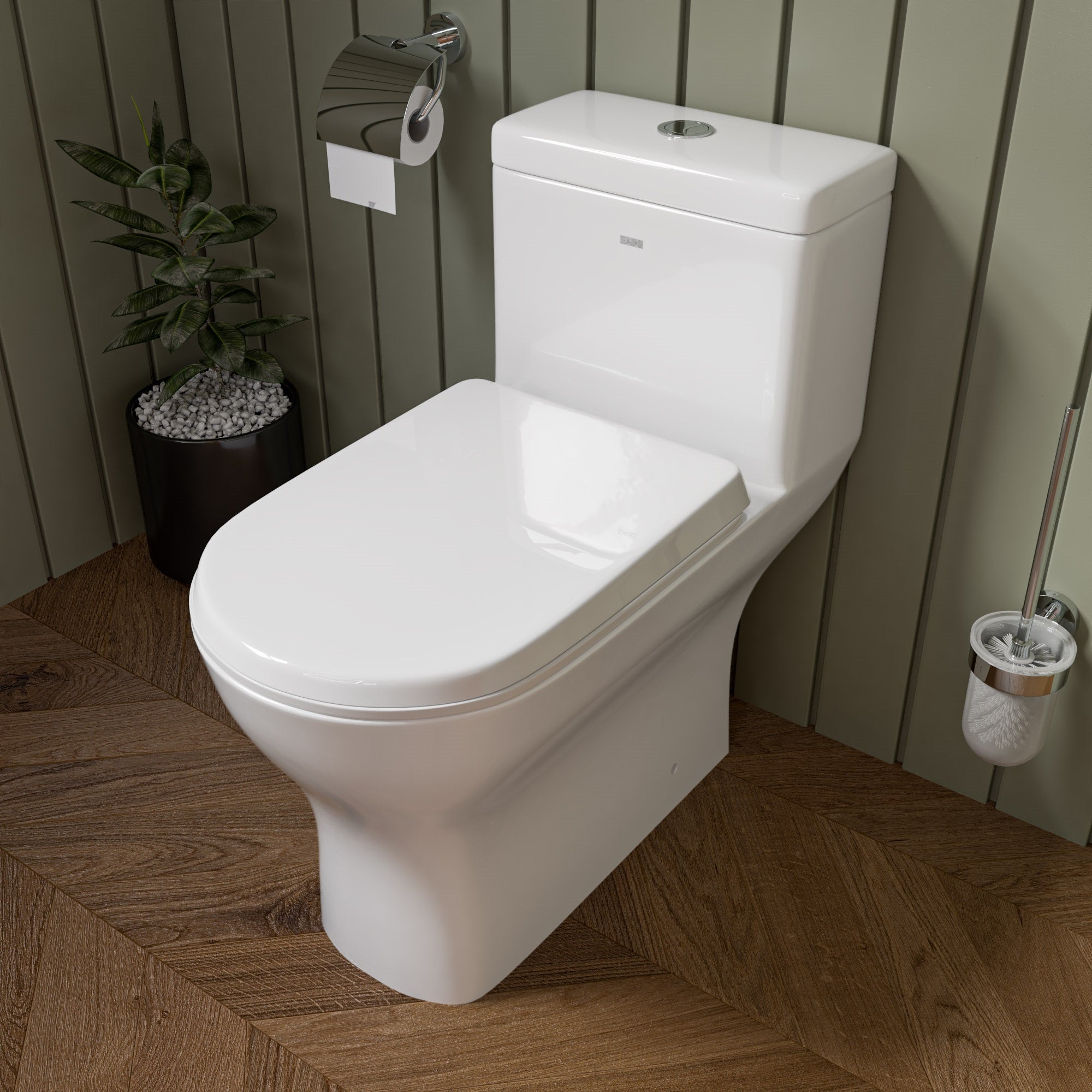 EAGO TB353 DUAL FLUSH ONE PIECE ECO-FRIENDLY HIGH EFFICIENCY LOW FLUSH CERAMIC TOILET