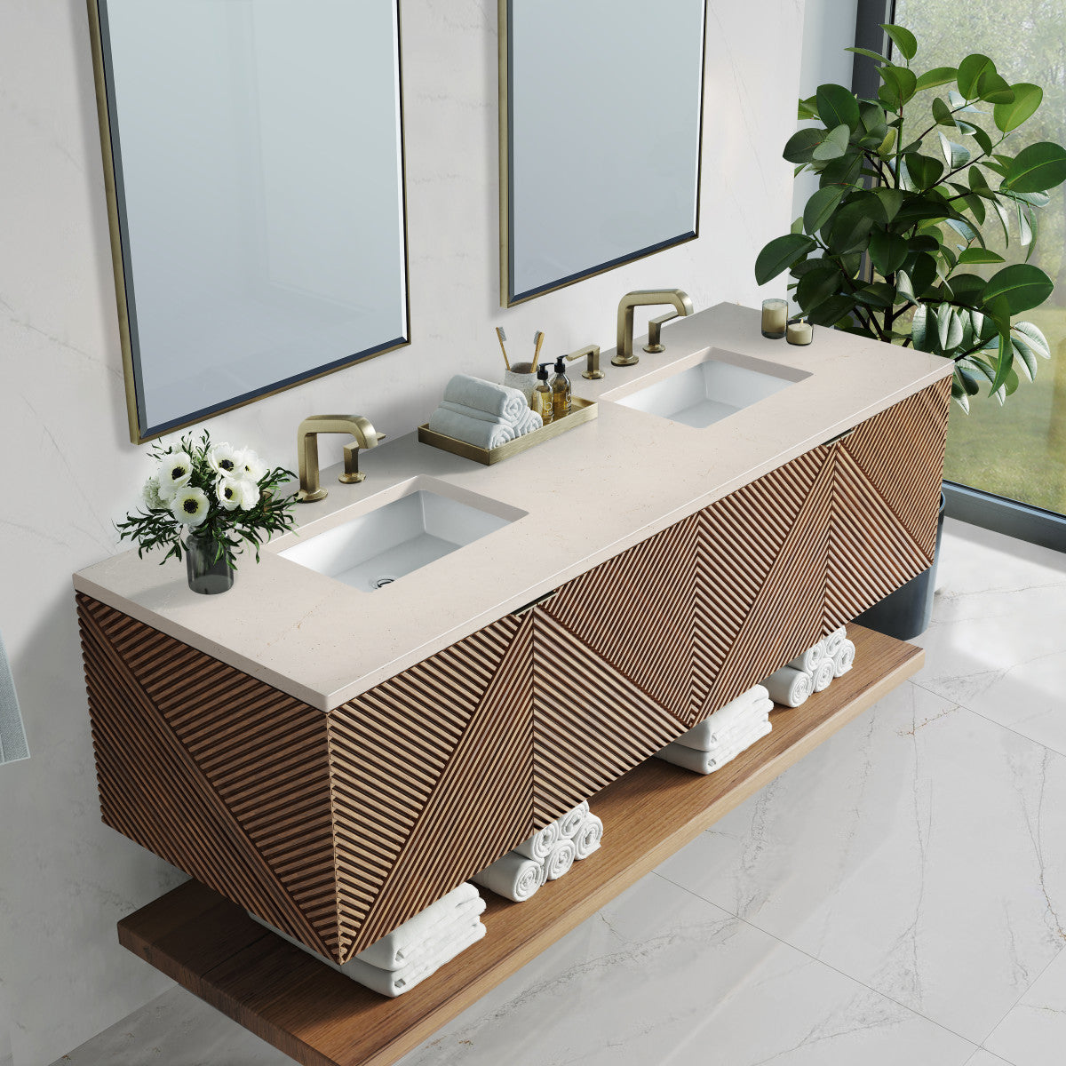 Marcello 72" Double Vanity Cabinet