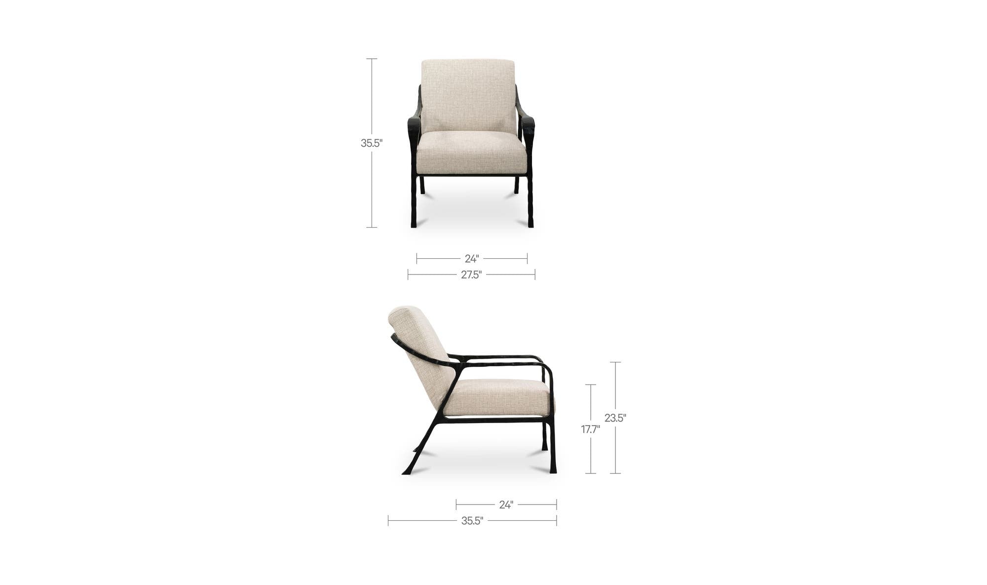 Moes Rowe Accent Chair Beige LX-1093