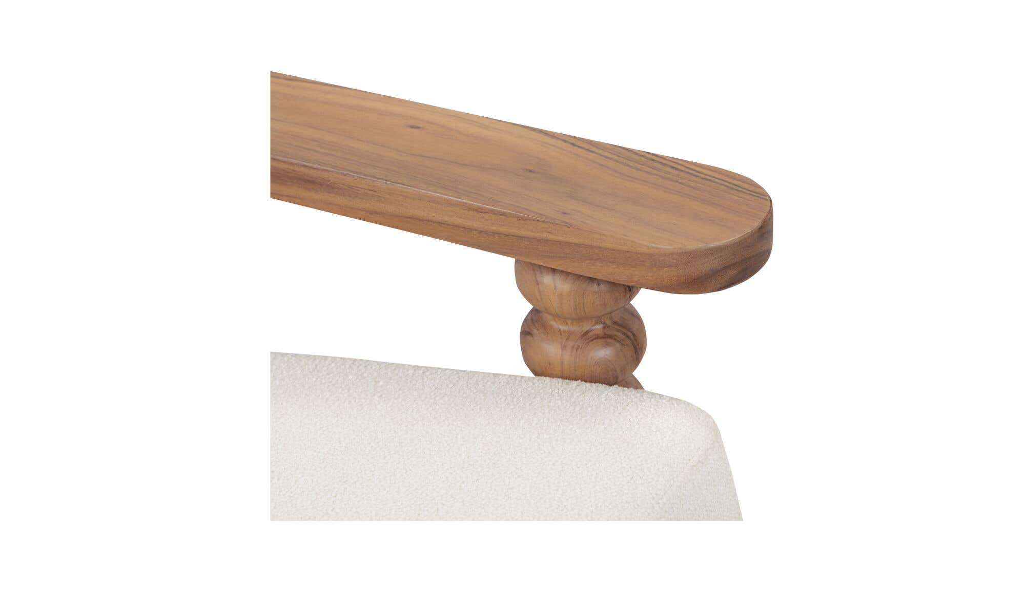 Moes Ingrid Accent Chair Off White LX-1094