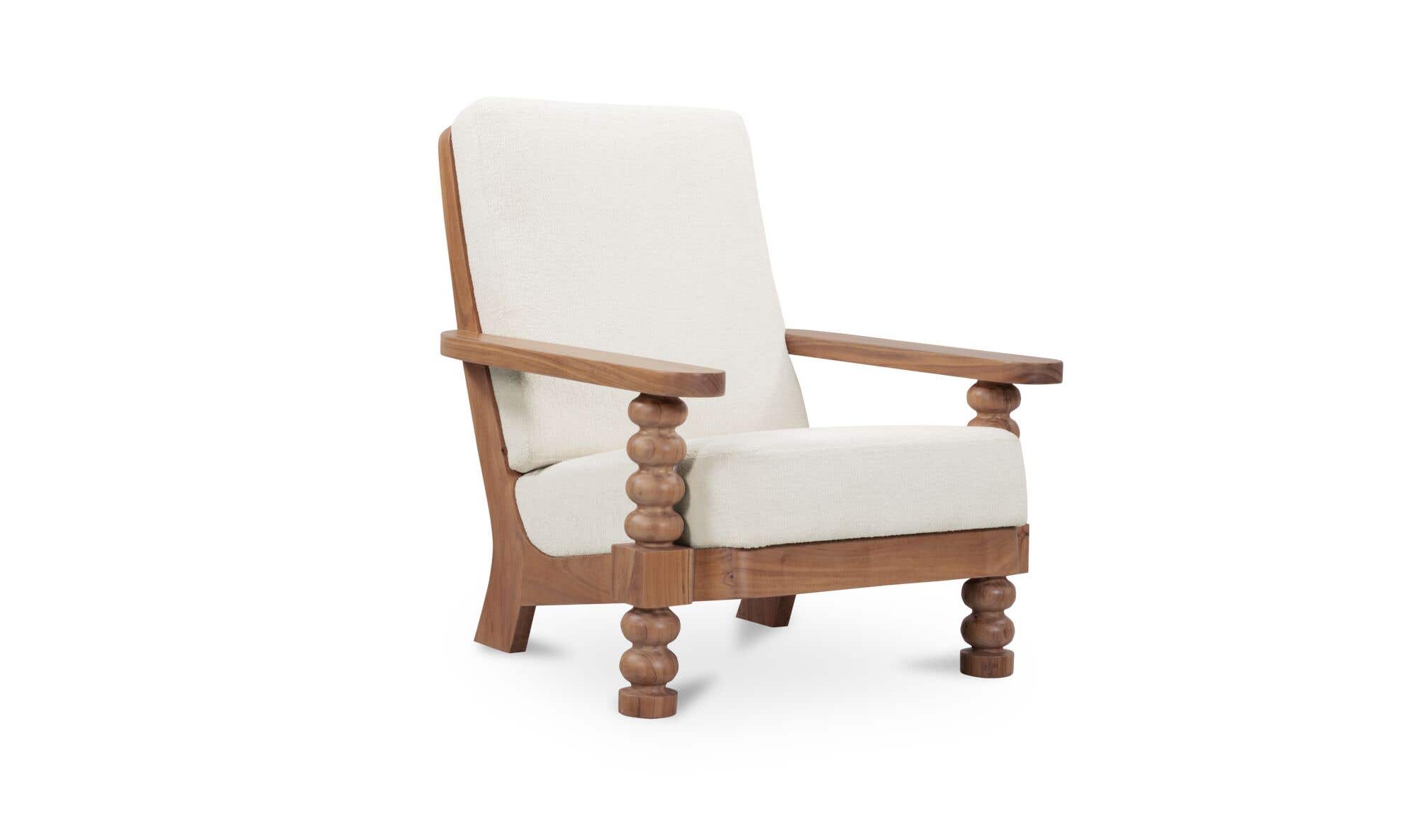 Moes Ingrid Accent Chair Off White LX-1094