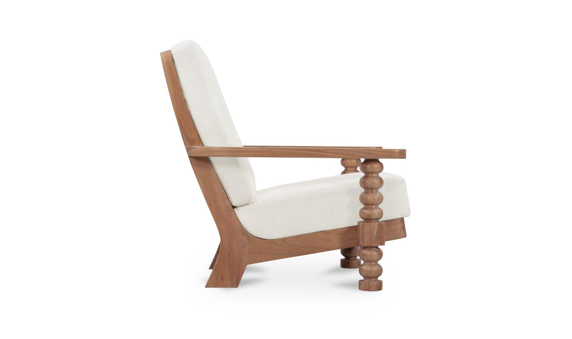 Moes Ingrid Accent Chair Off White LX-1094