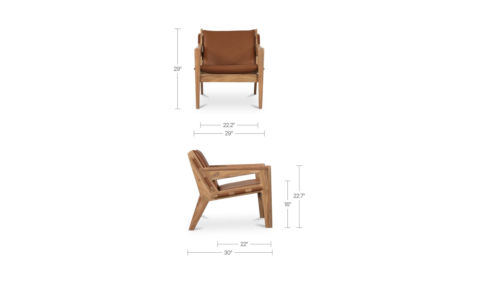 Moes Baker Accent Chair Brown LX-1095