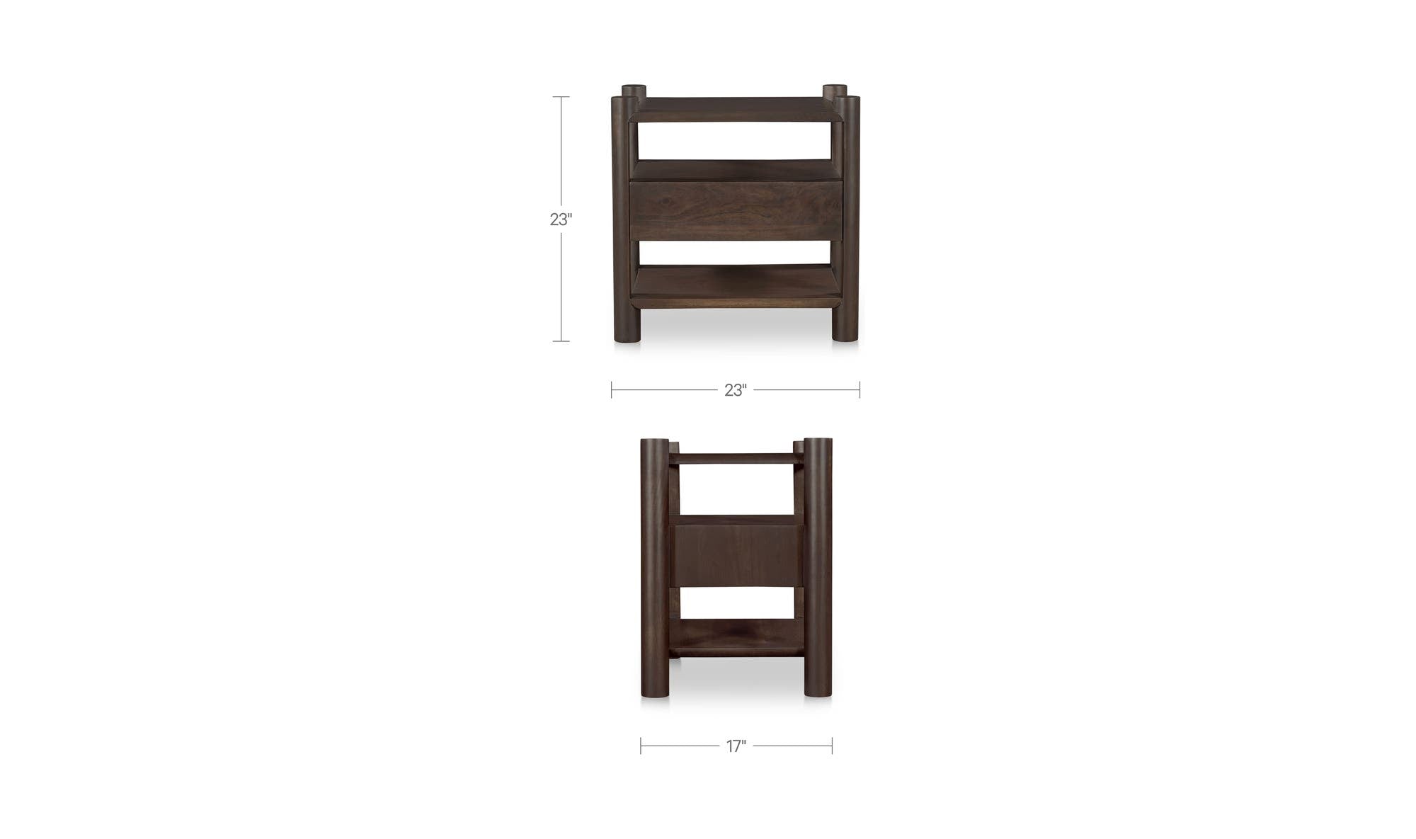 Moes Devin Nightstand Brown LX-1096