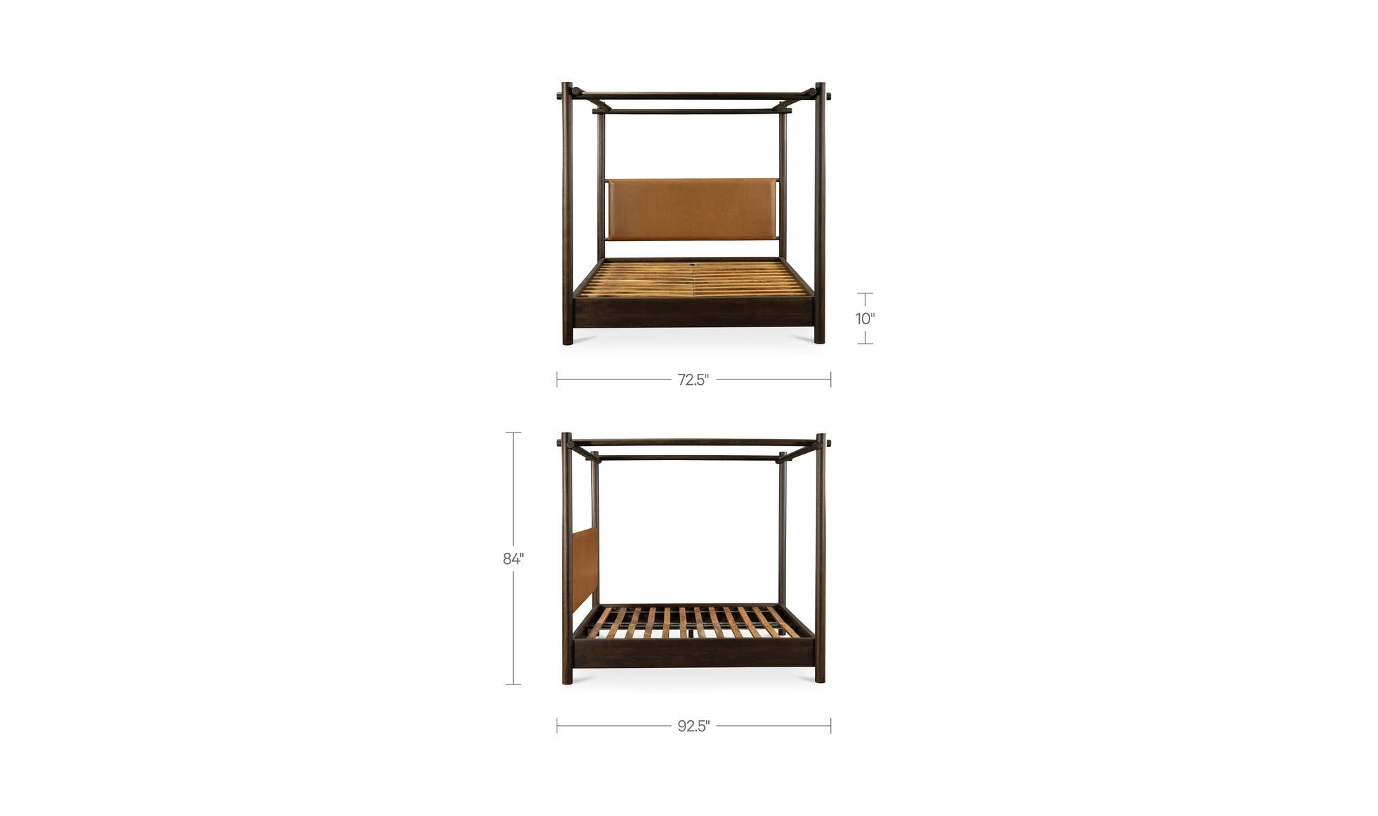 Moes Devin Bed Queen Brown LX-1097