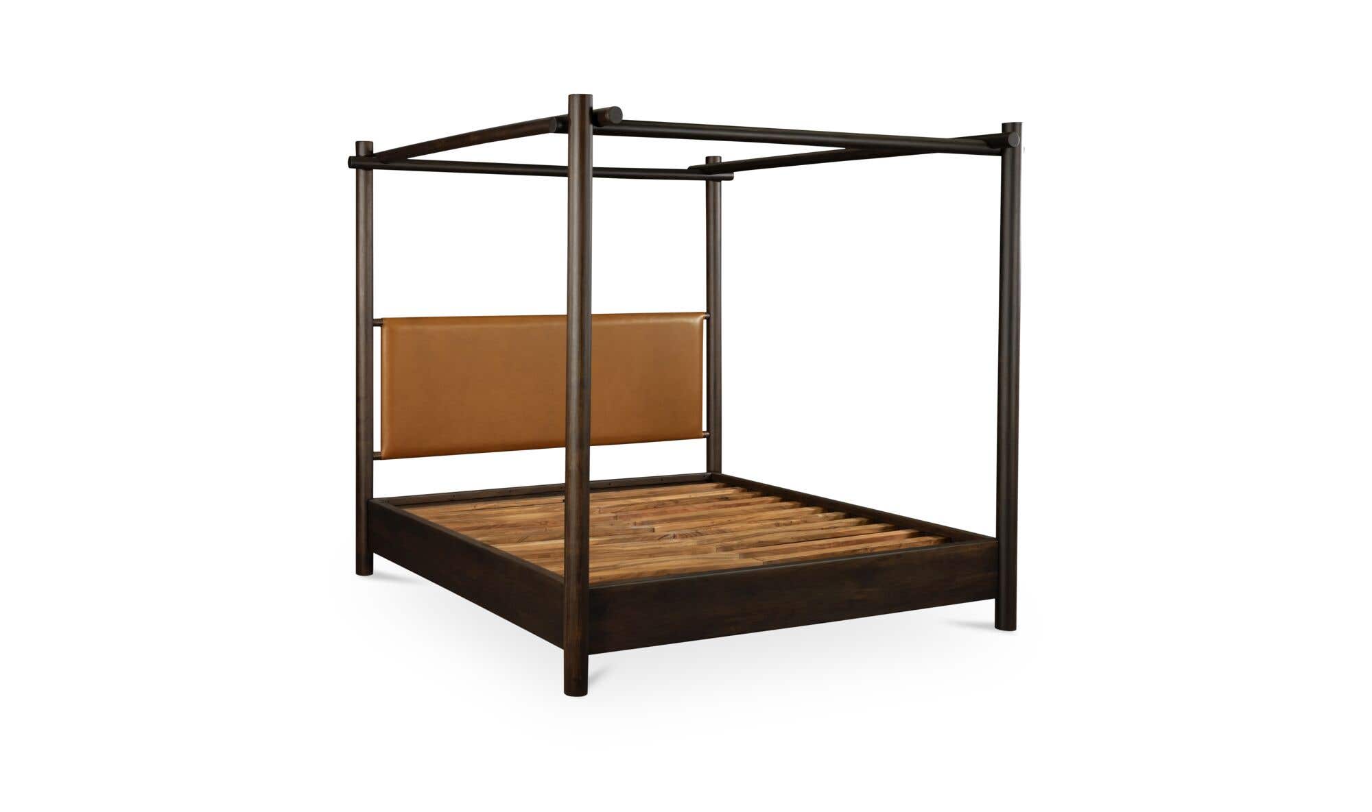 Moes Devin Bed King Brown LX-1098