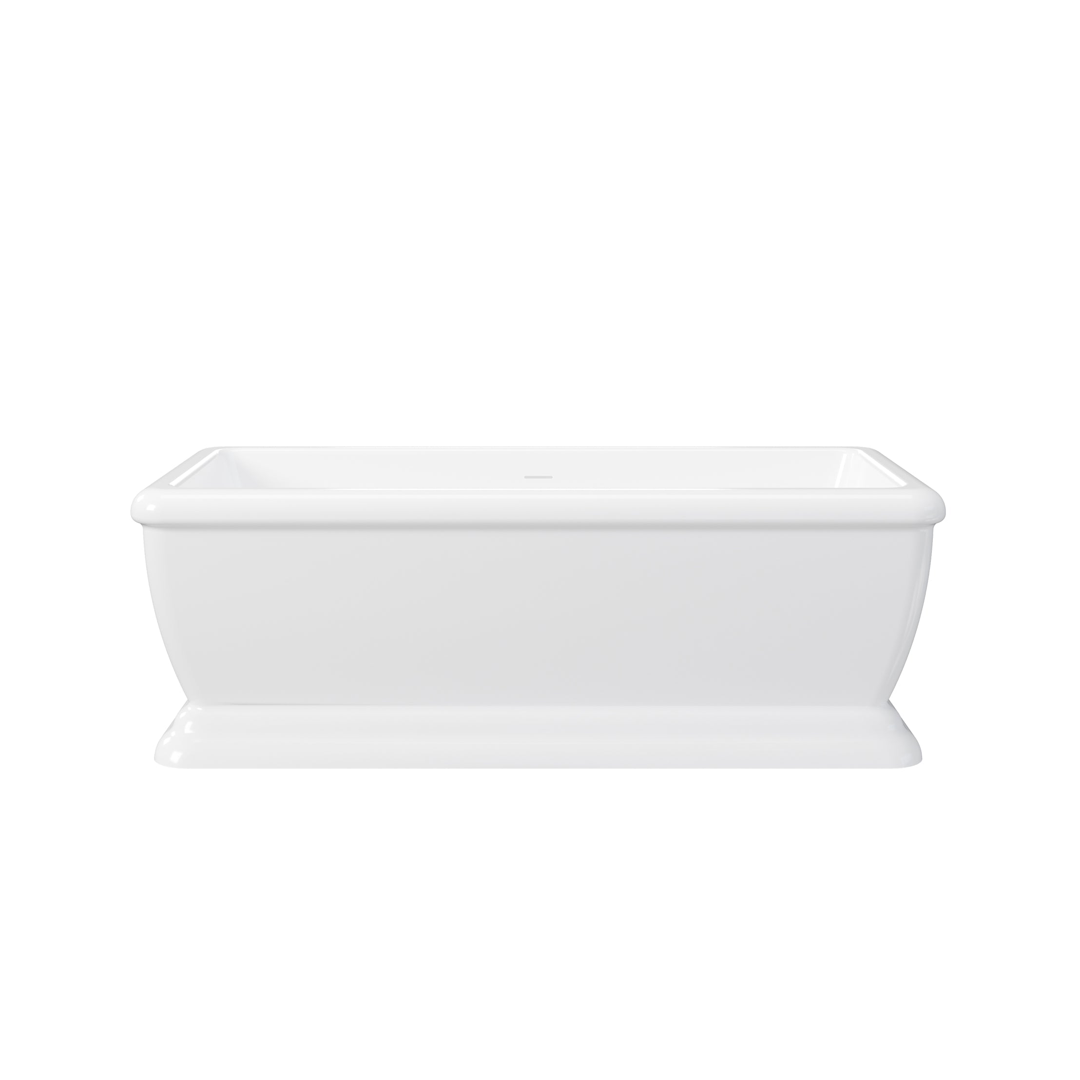 MAIDSTONE | DXV Evora 68 Inch Double Ended Pedestal Freestanding Bathtub