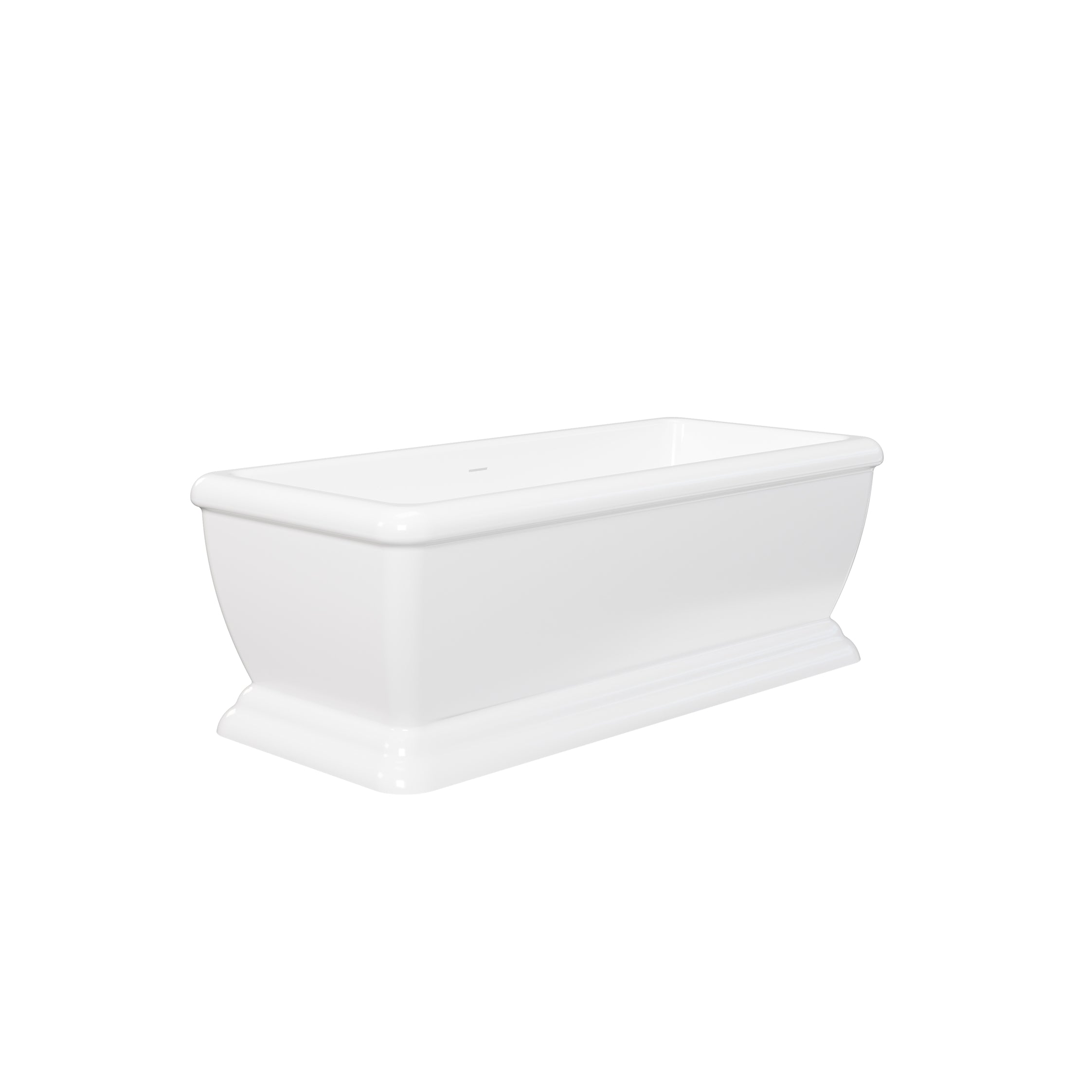 MAIDSTONE | DXV Evora 68 Inch Double Ended Pedestal Freestanding Bathtub