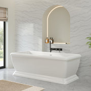 MAIDSTONE | DXV Evora 68 Inch Double Ended Pedestal Freestanding Bathtub