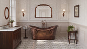 MAIDSTONE | DXV Tahnee Copper Double Slipper Bathtub with Rings