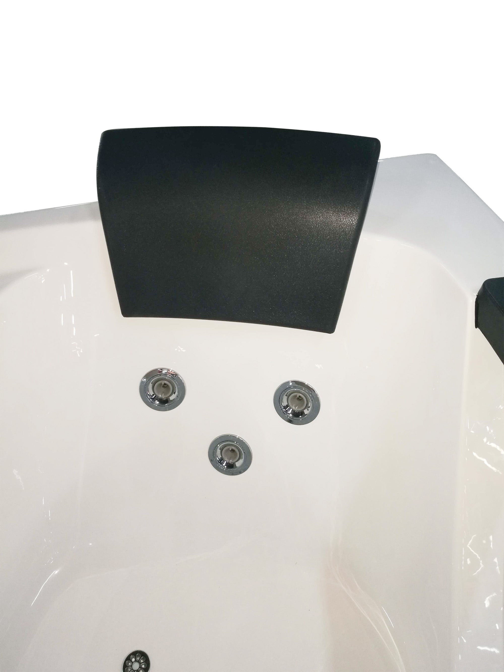 EAGO AM198ETL-L 5′ Acrylic Whirlpool Left Corner Bathtub with Glass Front