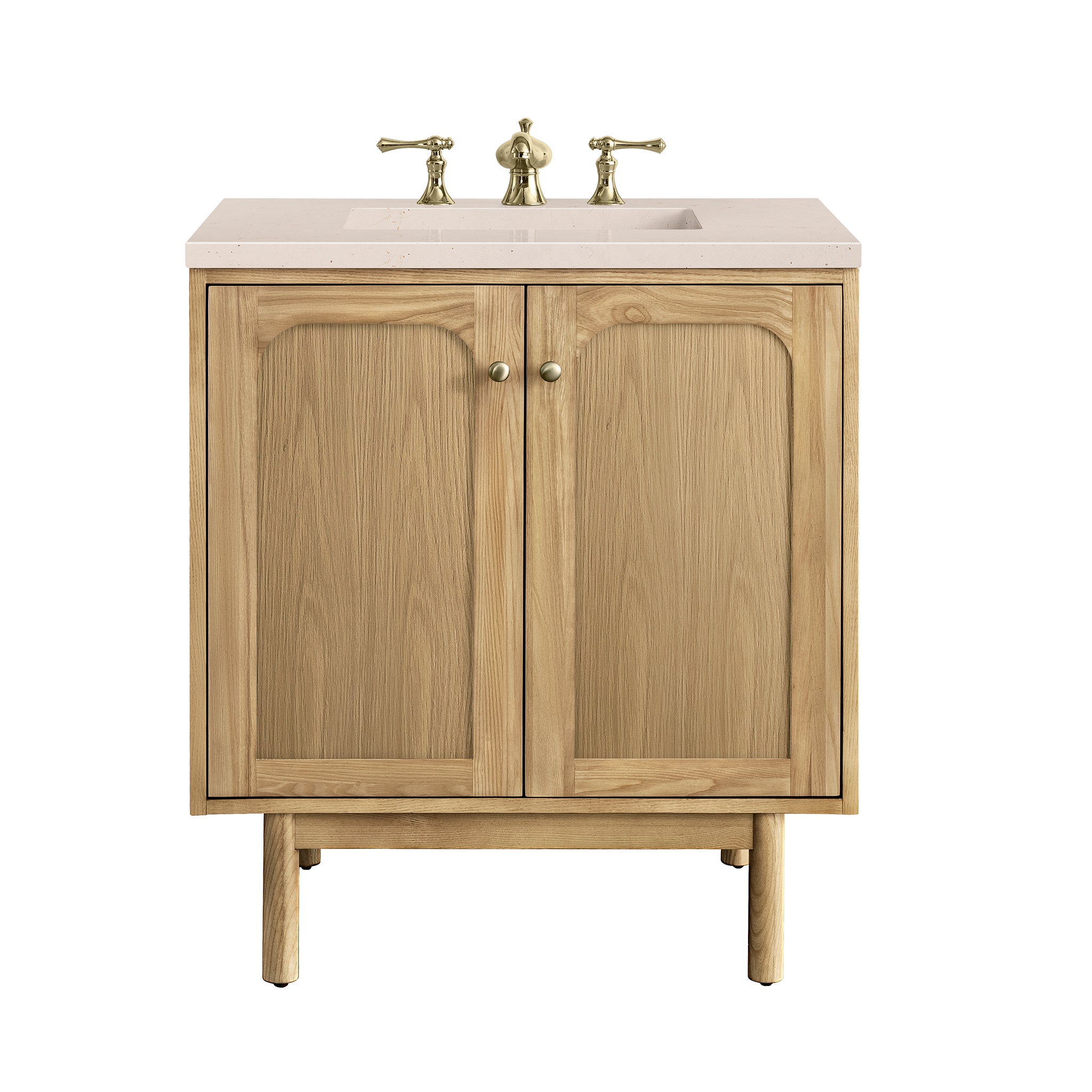 James Martin Laurent 30" Single Vanity in Light Natural Oak with 3cm Countertop
