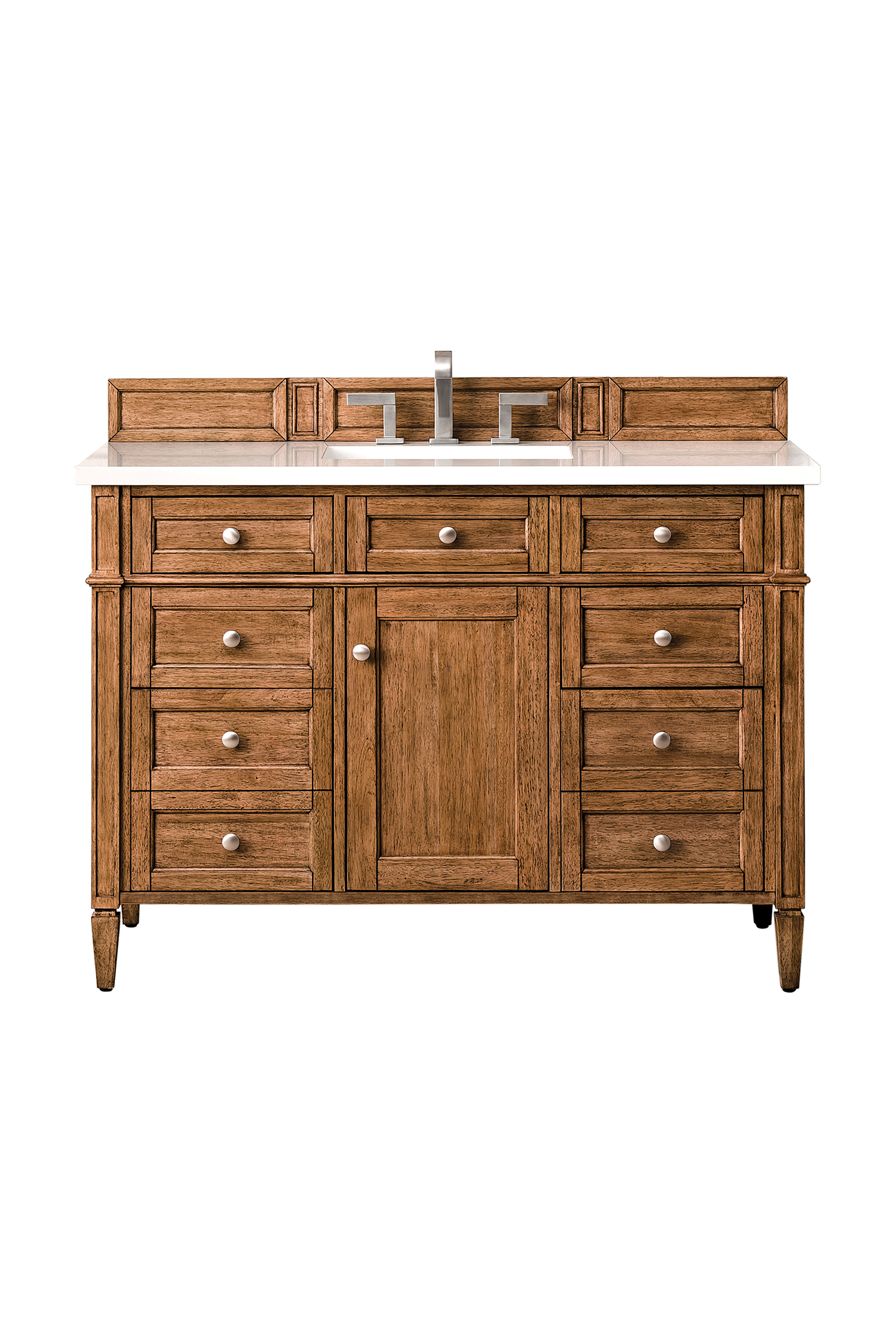 James Martin Brittany 48" Single Vanity in Saddle Brown with with 3cm Countertop