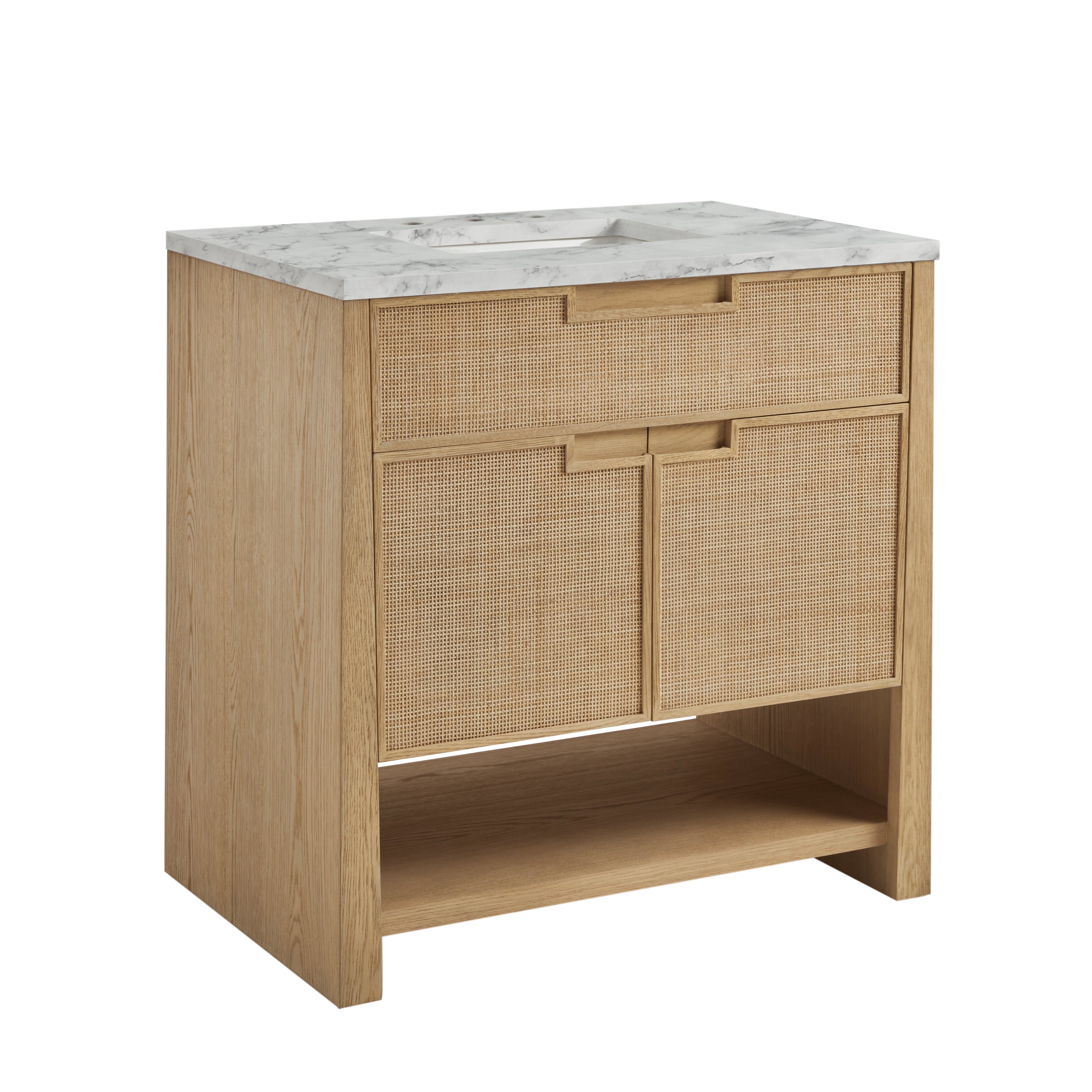 James Martin Solene 36" Single Vanity in Seaside Oak with 3cm Countertop