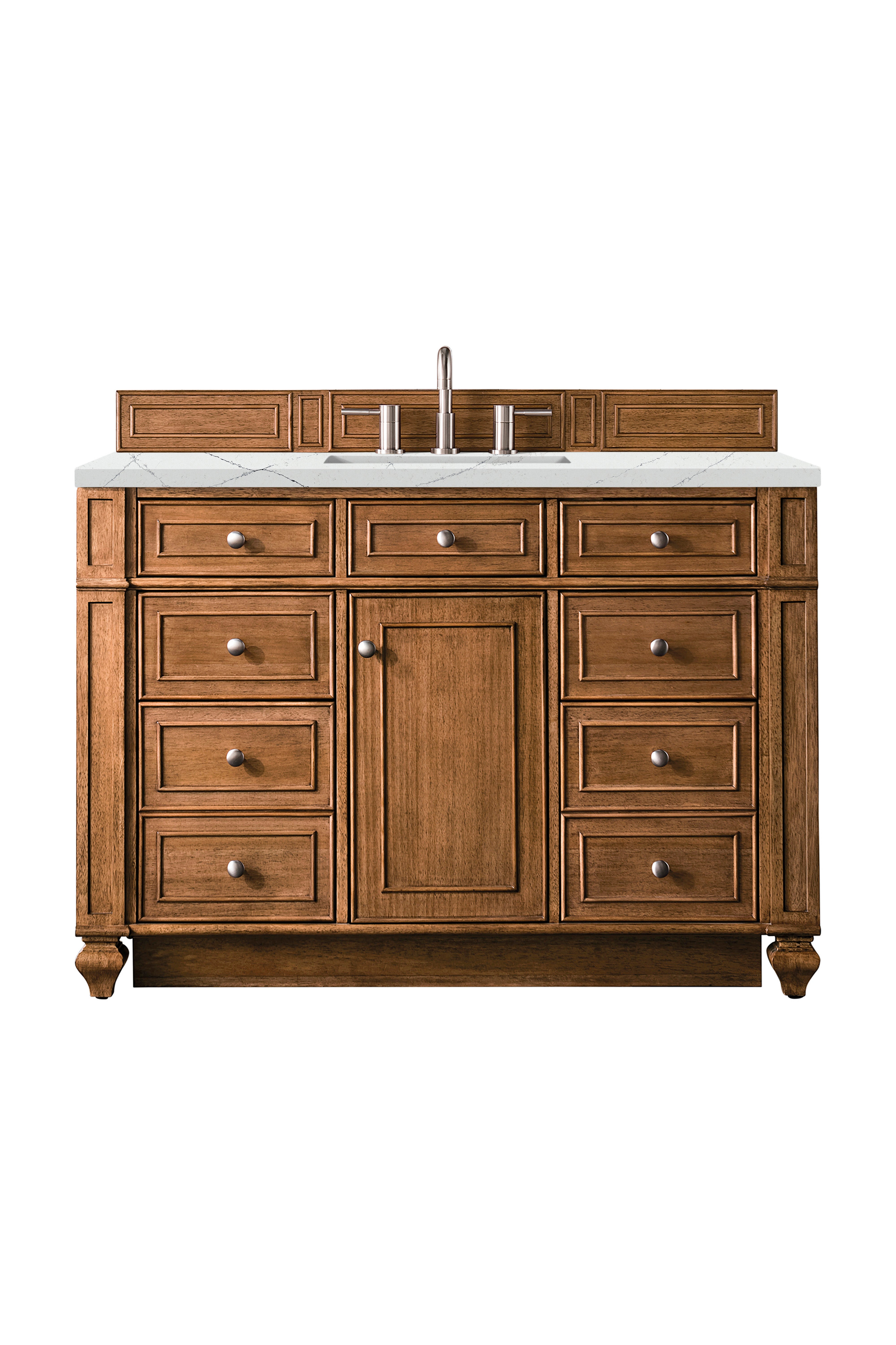 James Martin Bristol 48" Single Vanity in Saddle Brown with 3cm Countertop