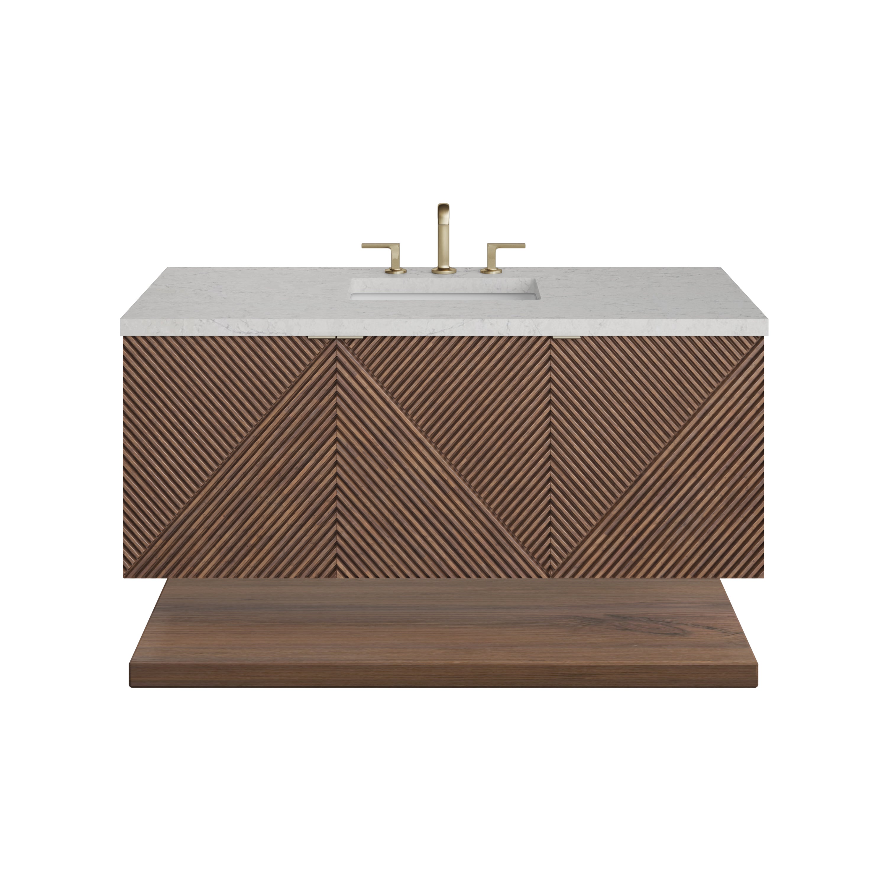 James Martin Marcello 48" Single Vanity in Chestnut with 3cm Countertop