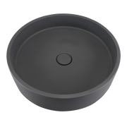 Dawn Round Shape Concrete Vanity Top, Black Earth CSUF10010BE