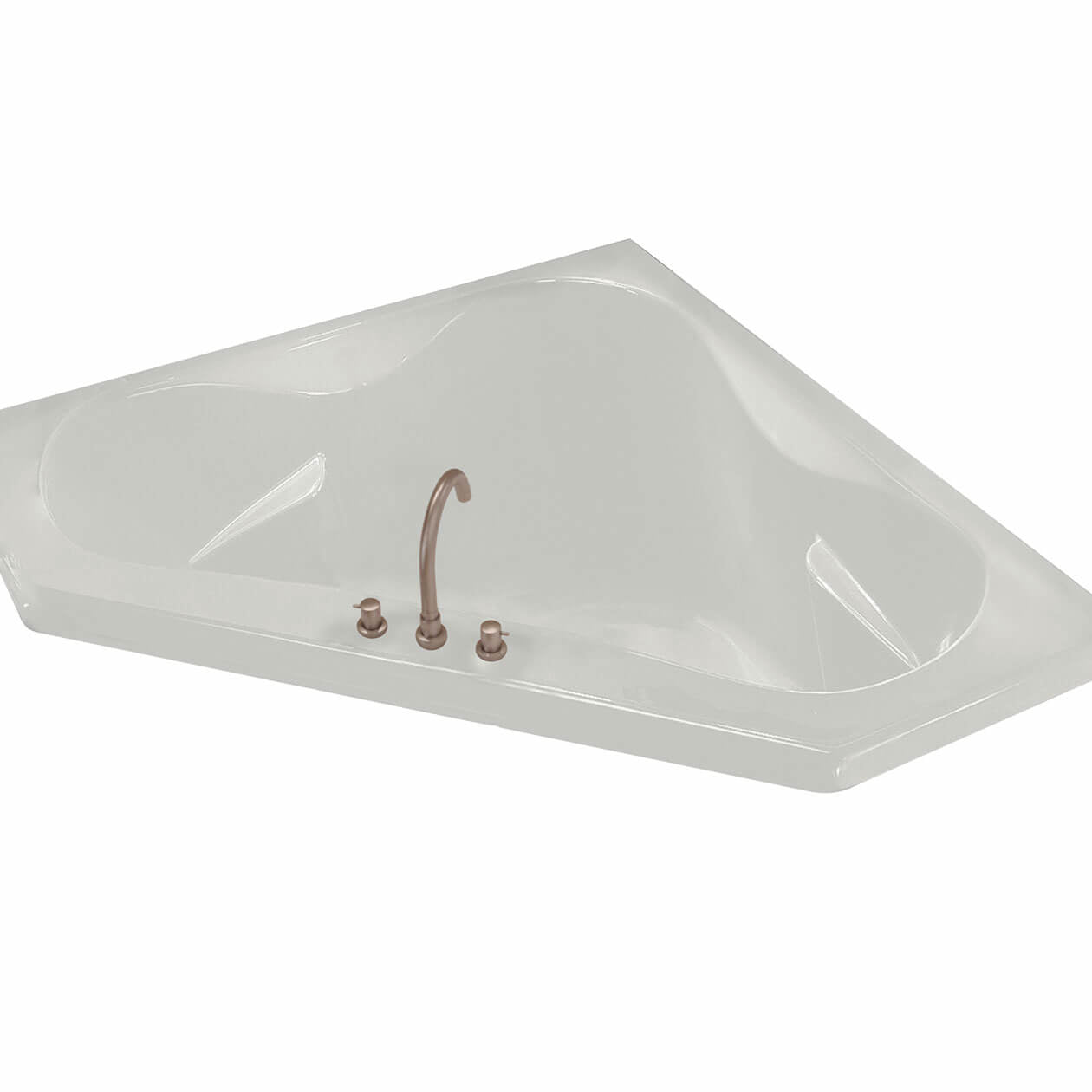Maax Tryst 59 x 59 Acrylic Corner Center Drain Bathtub