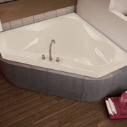 Maax Tryst 59 x 59 Acrylic Corner Center Drain Bathtub