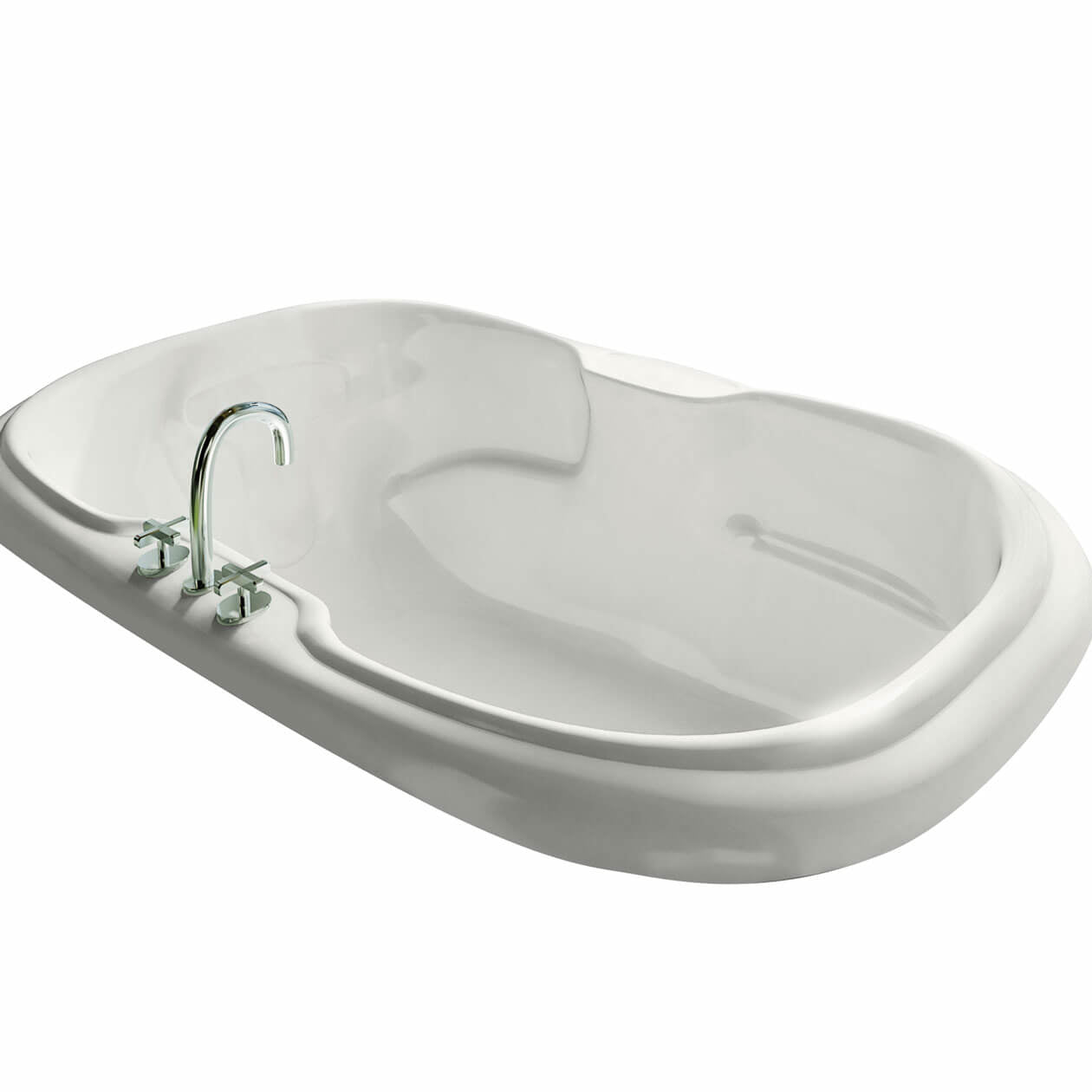 Maax Calla 6642 Acrylic Drop-in Center Drain Bathtub