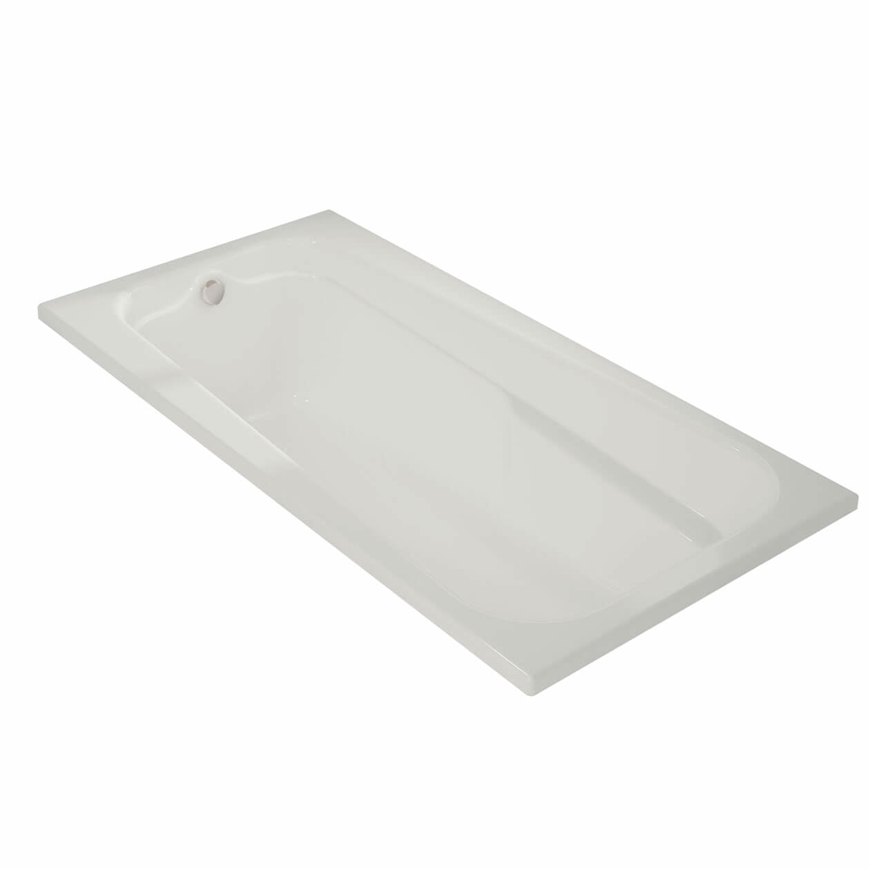 Maax Timeless 72 x 36 Acrylic Alcove End Drain Bathtub