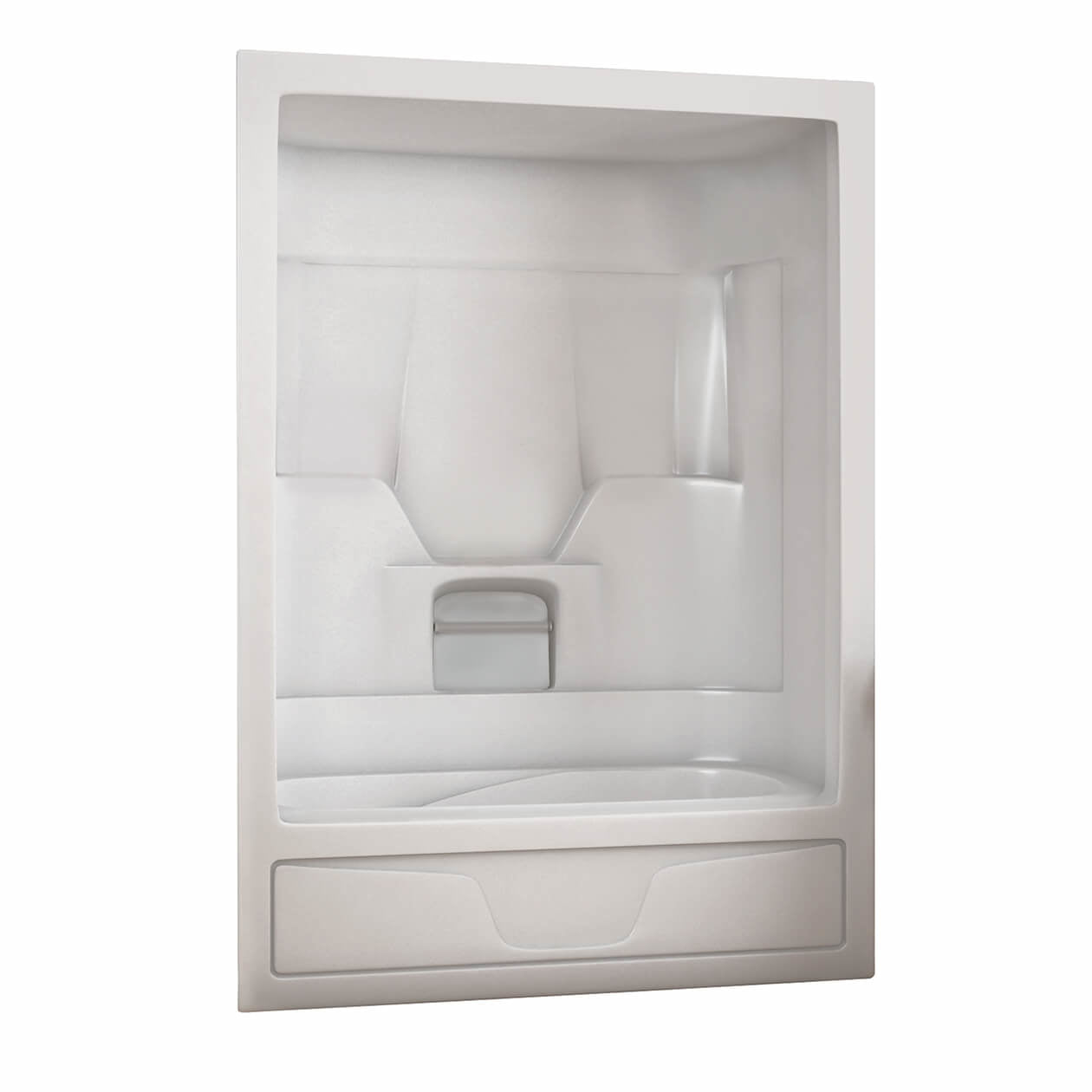 Maax Aspen-3P 60 x 31 Acrylic Alcove Right-Hand Drain Three-Piece Tub Shower