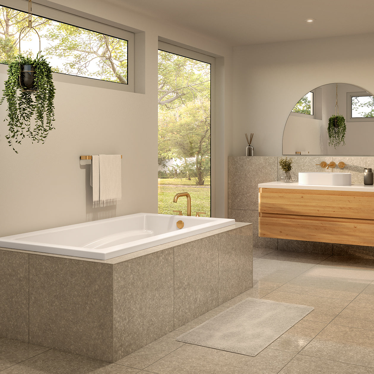 Maax Optik 6636 Acrylic Alcove Left-Hand Drain Bathtub