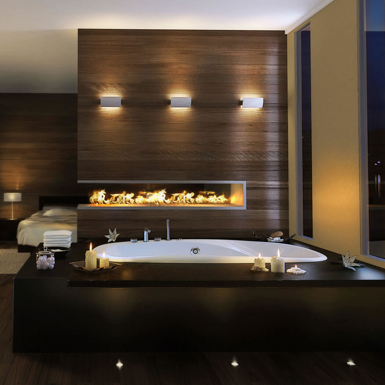 Maax Eterne 7236 Acrylic Drop-in Center Drain Bathtub