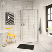 Maax Round Base 36 3 in. 36 x 36 Acrylic Corner Left or Right Shower Base with Corner Drain