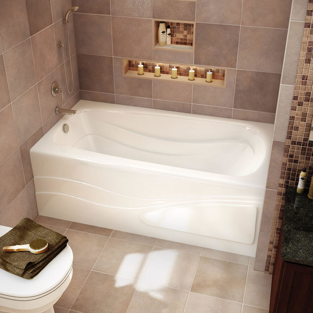 Maax Tenderness 6036 Acrylic Alcove Bathtub