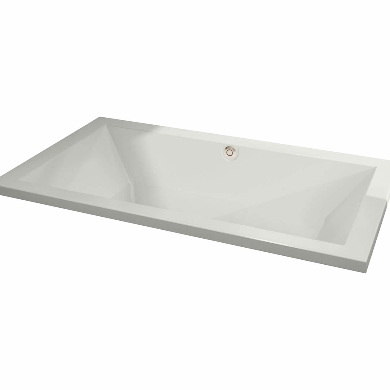 Maax Aiiki 7242 Acrylic Drop-in Center Drain Bathtub