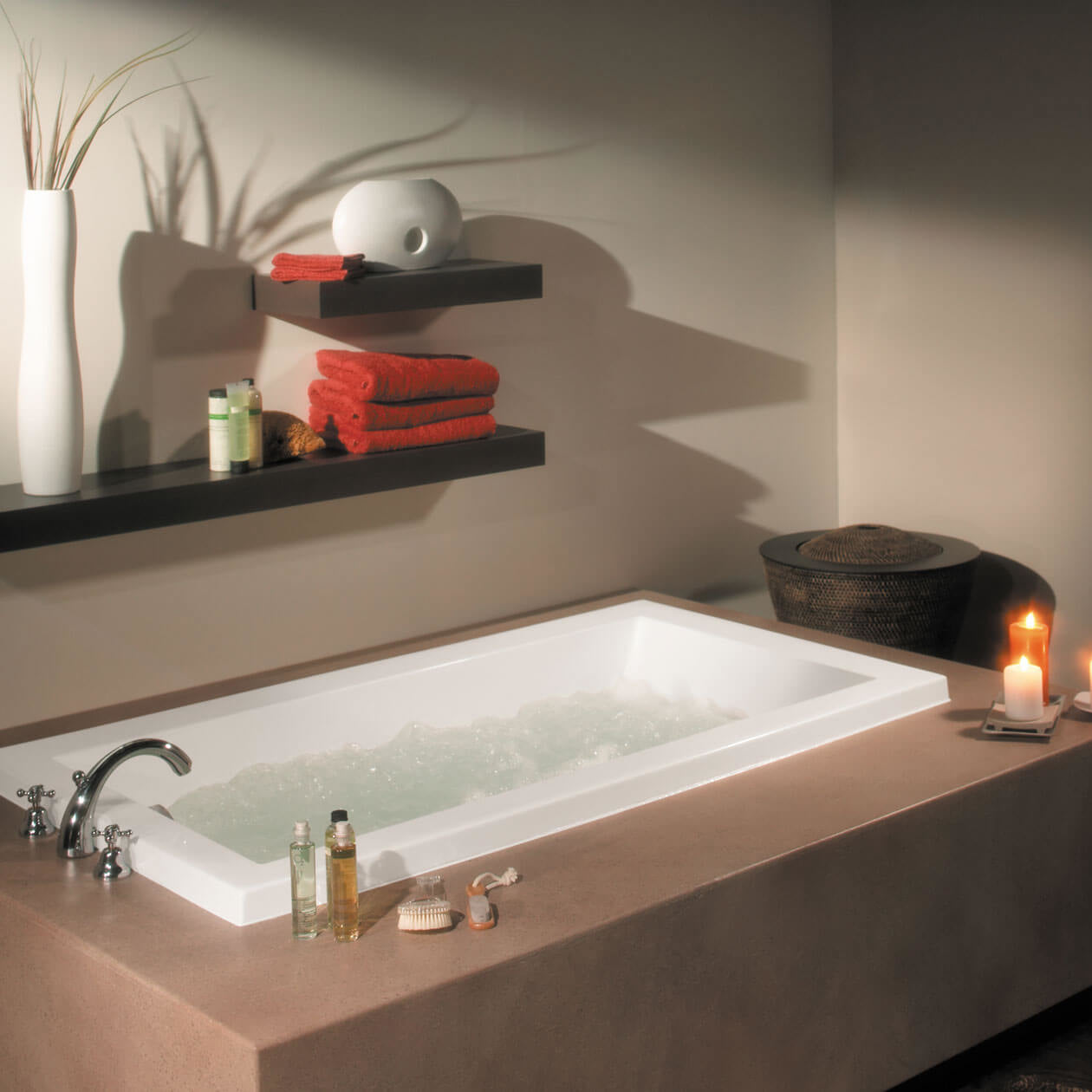 Maax Aiiki 6636 Acrylic Drop-in End Drain Bathtub