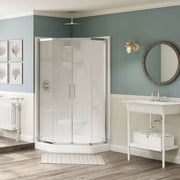 Maax Freestyle 37 Neo-Angle 37 x 37 Acrylic Corner Center Drain Two-Piece Shower